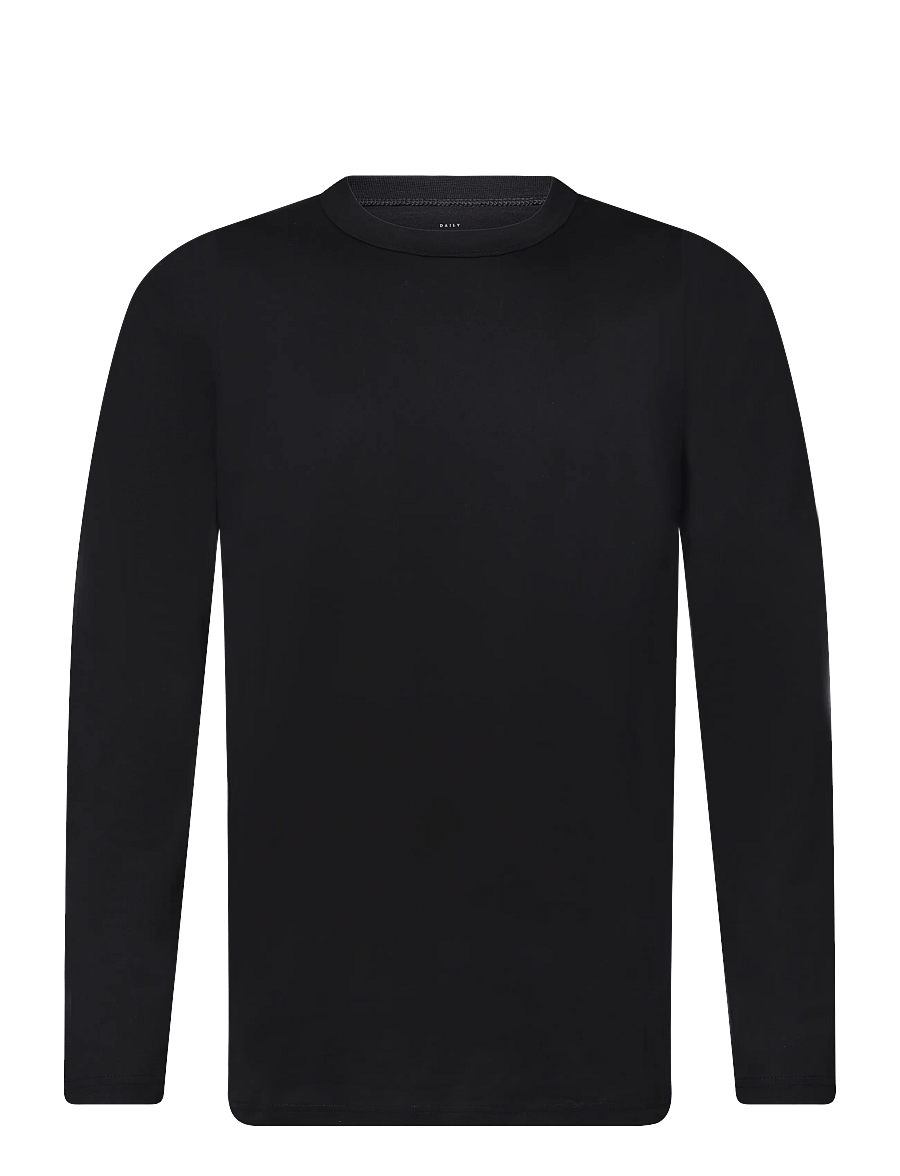 Bread & Boxers - Long Sleeve Pima - pidžaamasärgid - black - 0