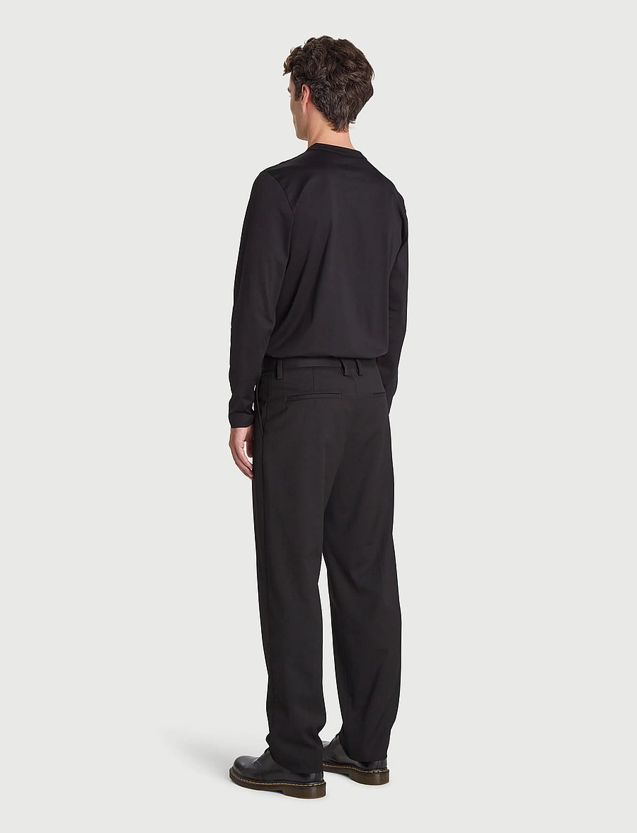 Bread & Boxers - Long Sleeve Pima - pyjamasöverdelar - black - 4