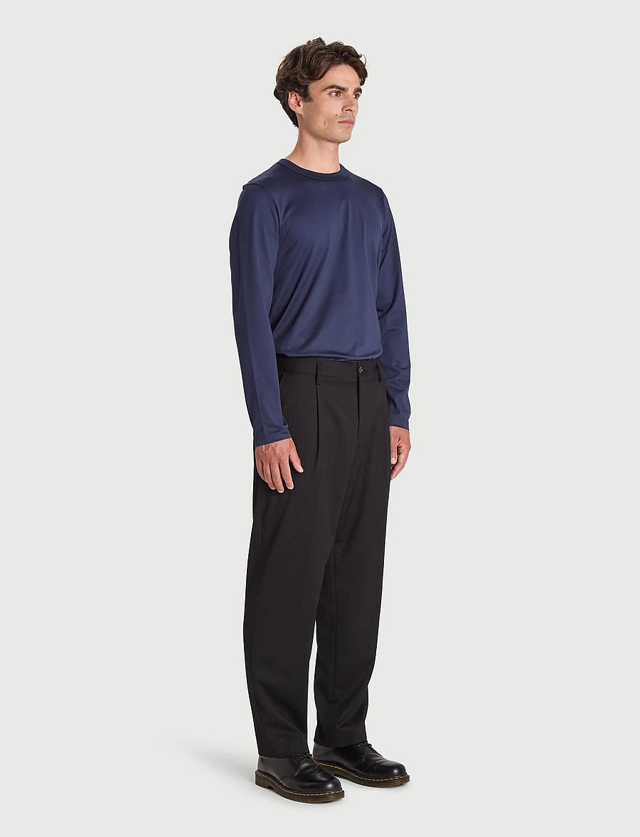 Bread & Boxers - Long Sleeve Pima - pyjamasöverdelar - navy blue - 3