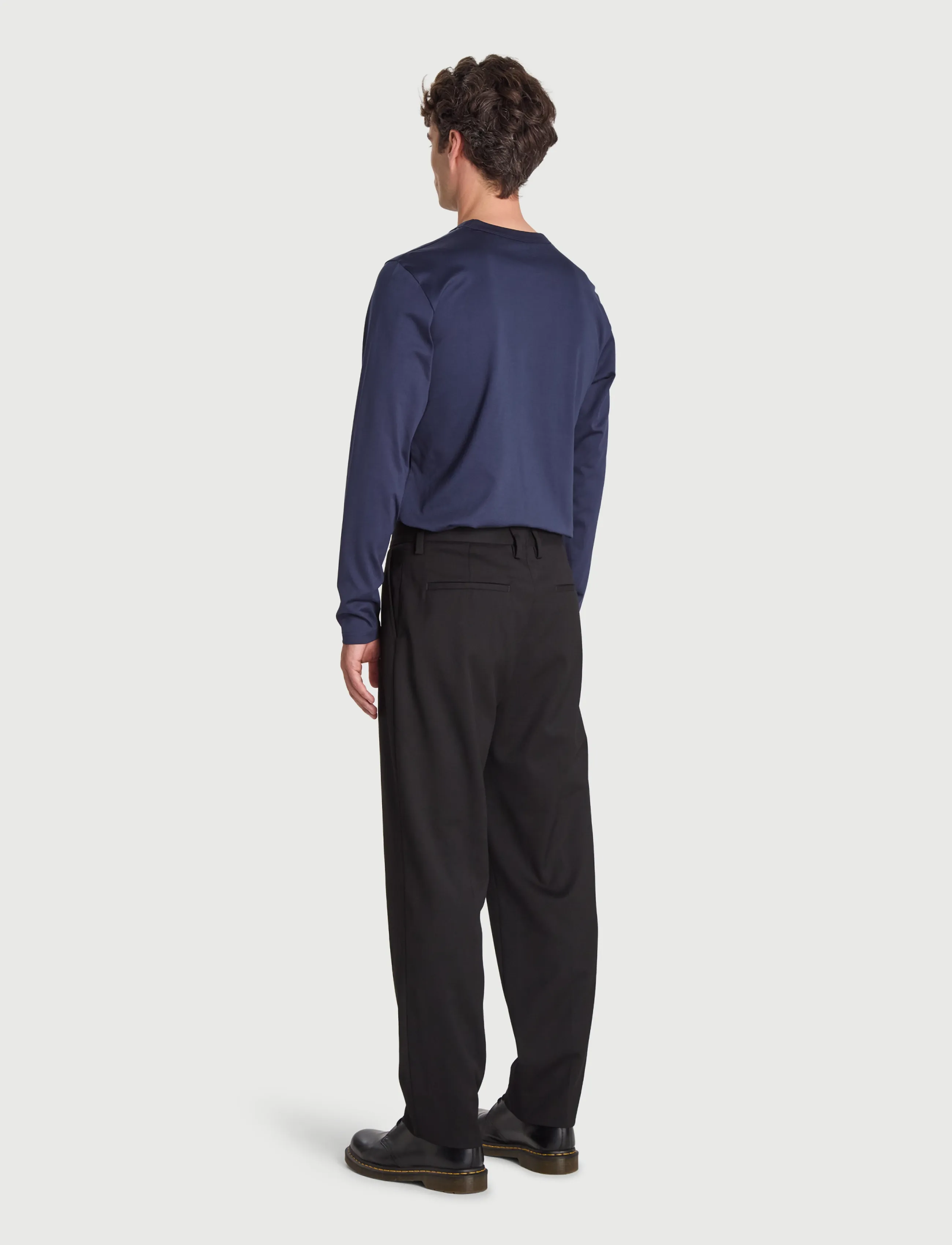 Bread & Boxers - Long Sleeve Pima - pyjamasöverdelar - navy blue - 4