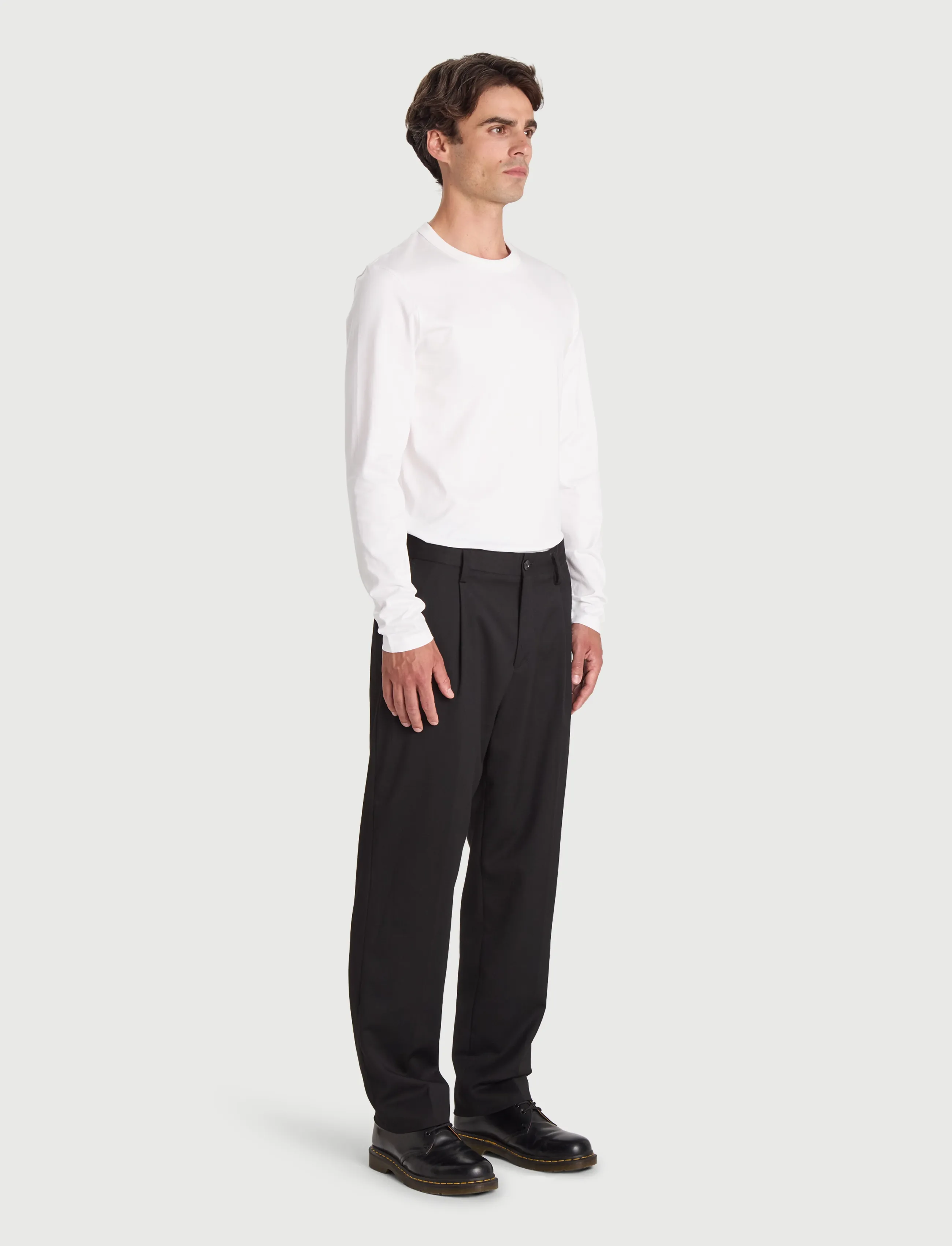 Bread & Boxers - Long Sleeve Pima - pyjamasöverdelar - white - 3