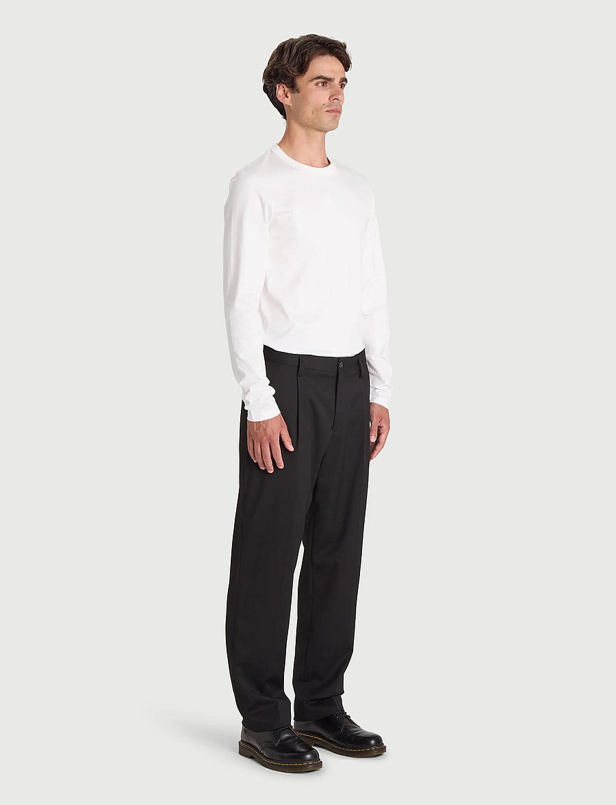 Bread & Boxers - Long Sleeve Pima - pyjamasöverdelar - white - 3
