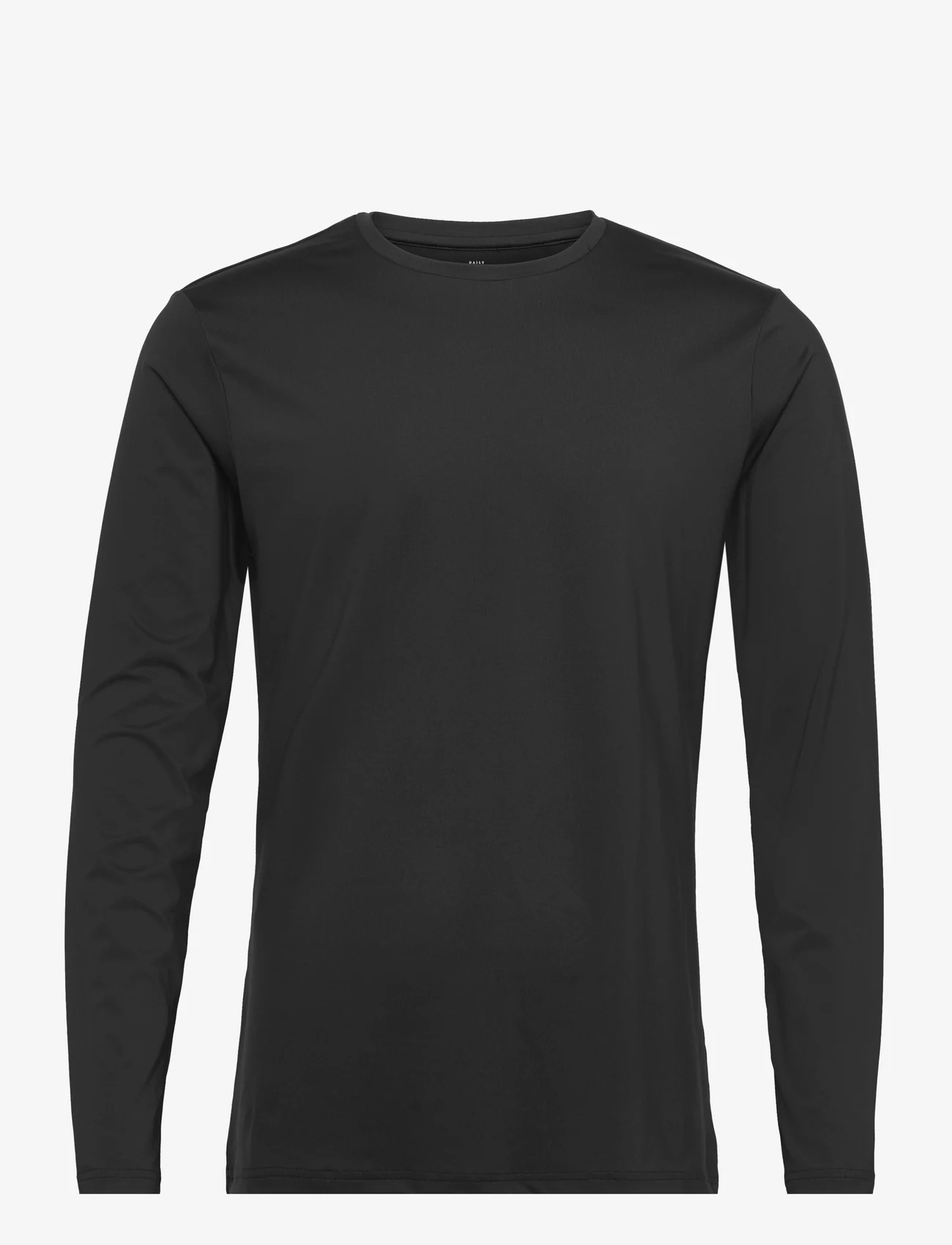 Bread & Boxers - Long Sleeve Active - basic t-shirts - black - 0