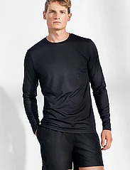 Bread & Boxers - Long Sleeve Active - basic t-shirts - black - 3