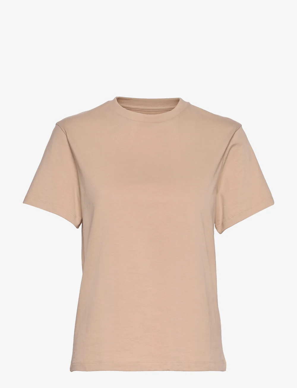 Bread & Boxers - Crew-Neck Regular - t-shirts & toppe - beige - 1