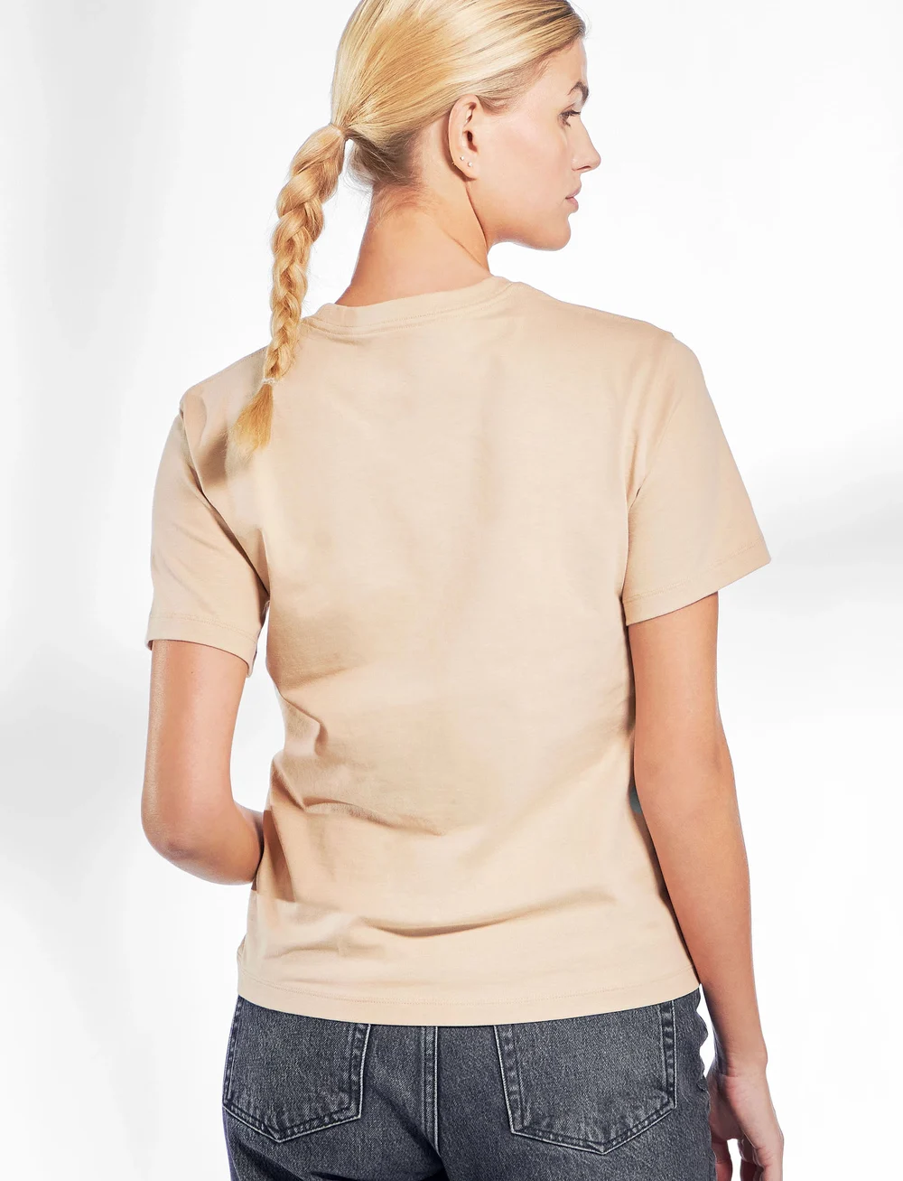 Bread & Boxers - Crew-Neck Regular - t-shirts & toppe - beige - 4