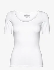 Bread & Boxers - T-shirt scoop neck - laagste prijzen - white - 0