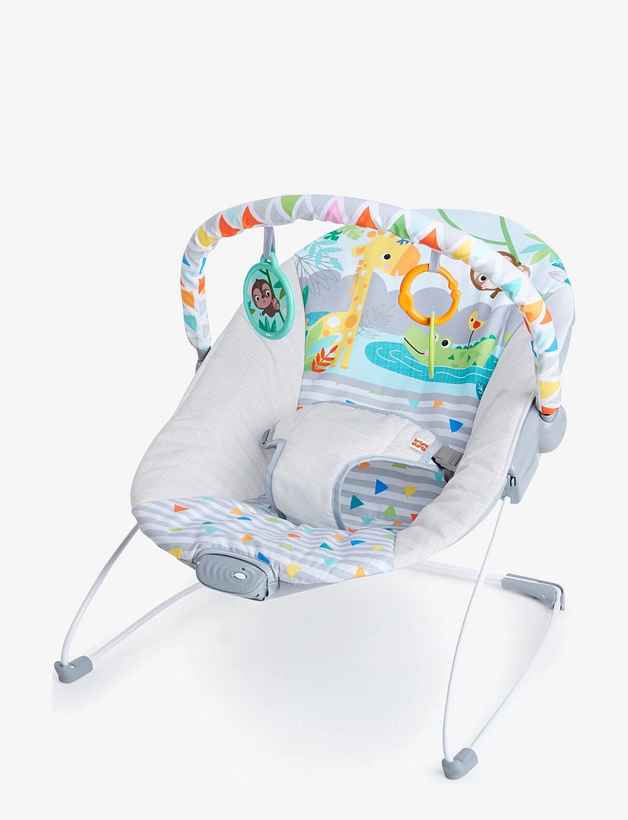 Bright Starts - Safari Fun™ - Skråstol med gyngefunktion - babysitters - multi coloured - 0