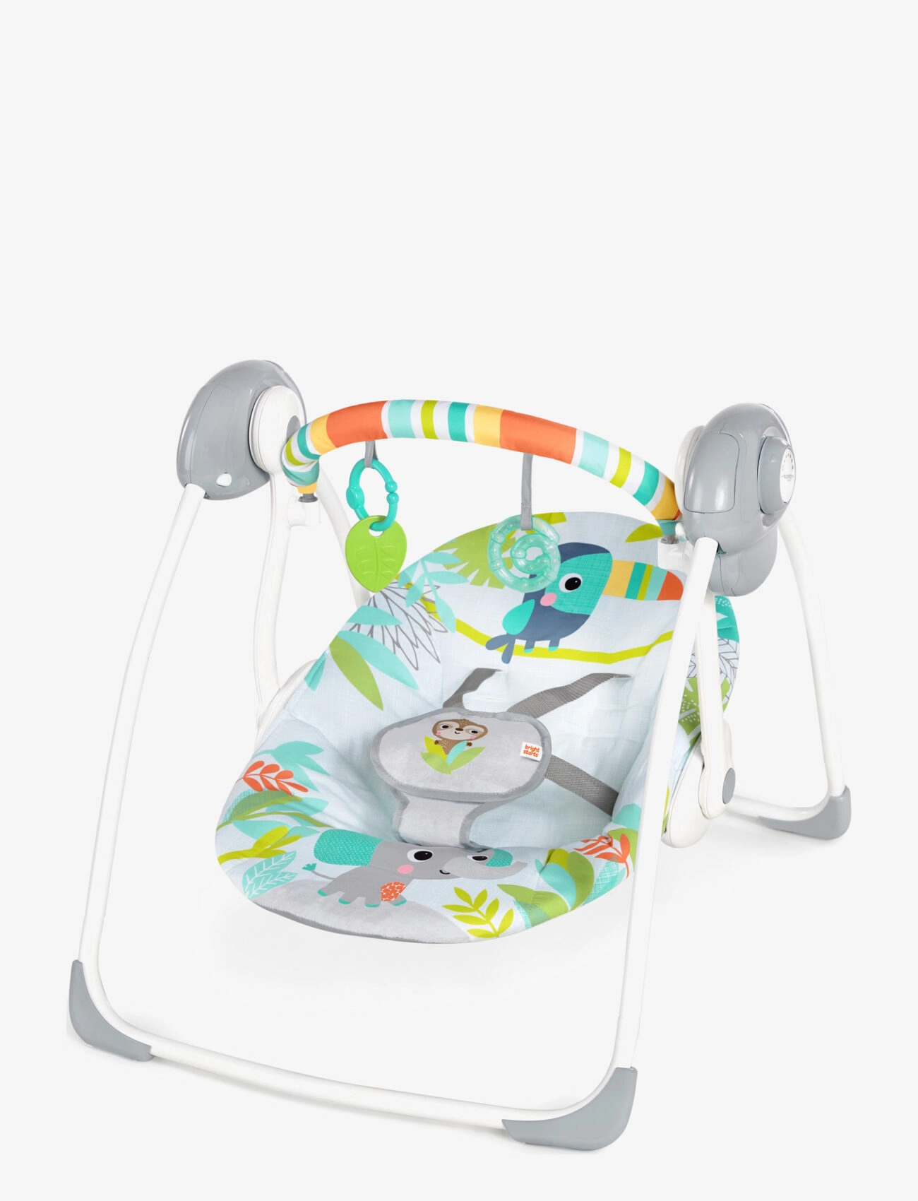 Bright Starts Rainforest Vibes™ - Transportabel skråstol med gyngefunktion - Bright Starts - MULTI COLOURED / multi