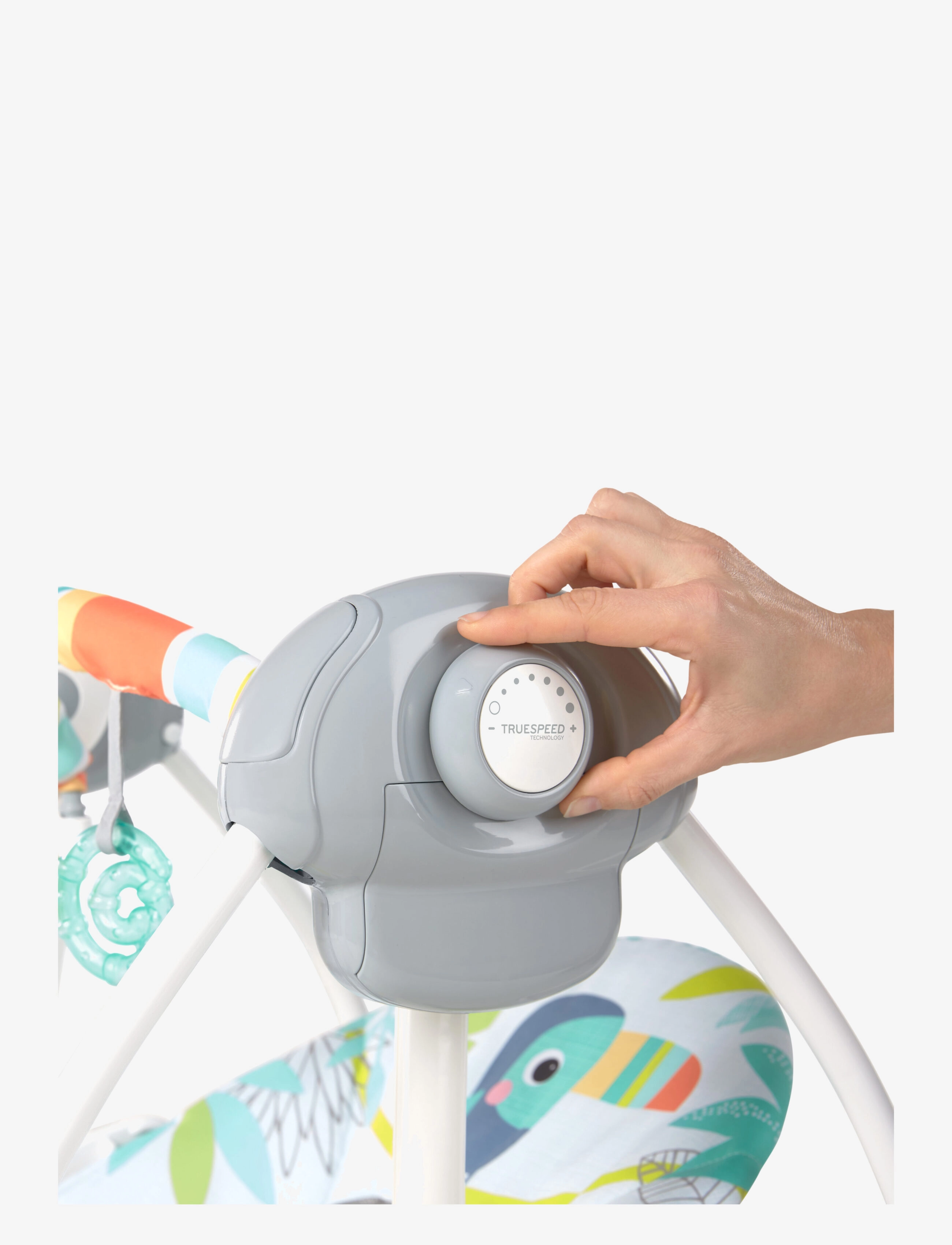 Bright Starts - Rainforest Vibes™ - Transportabel skråstol med gyngefunktion - børn - multi coloured - 2