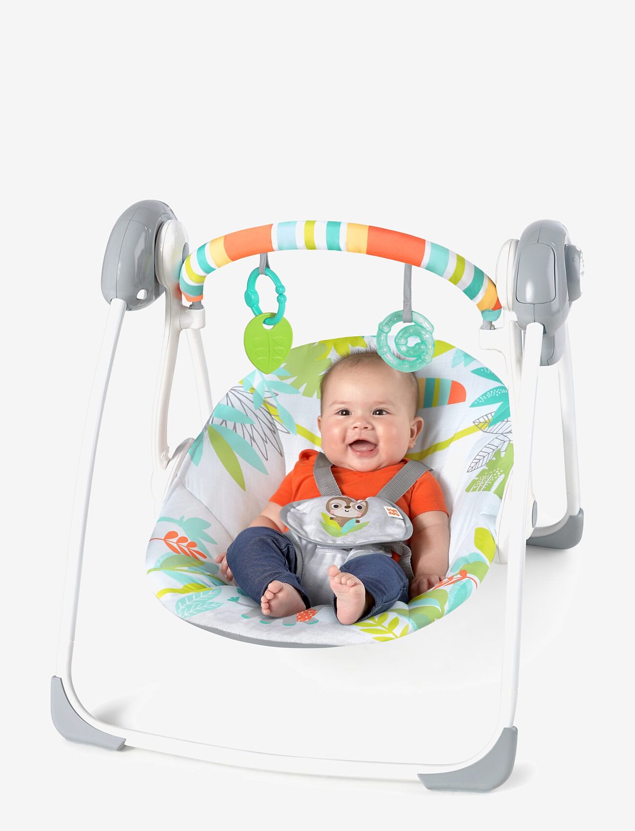 Bright Starts - Rainforest Vibes™ - Transportabel skråstol med gyngefunktion - skråstole - multi coloured - 4