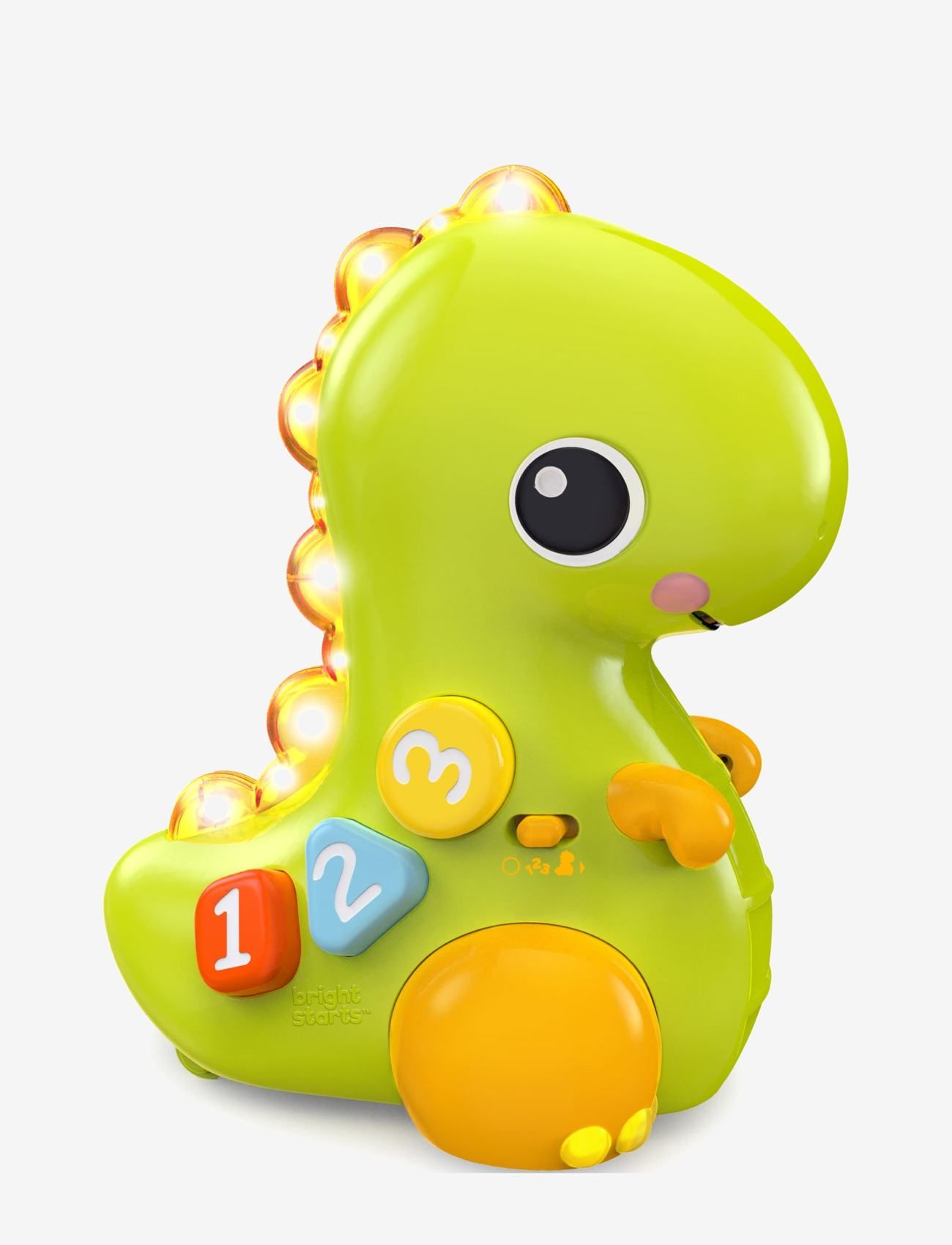 Bright Starts - Go, Go, Dino™ Crawl & Count Toy - aktivitetsleksaker - green - 1