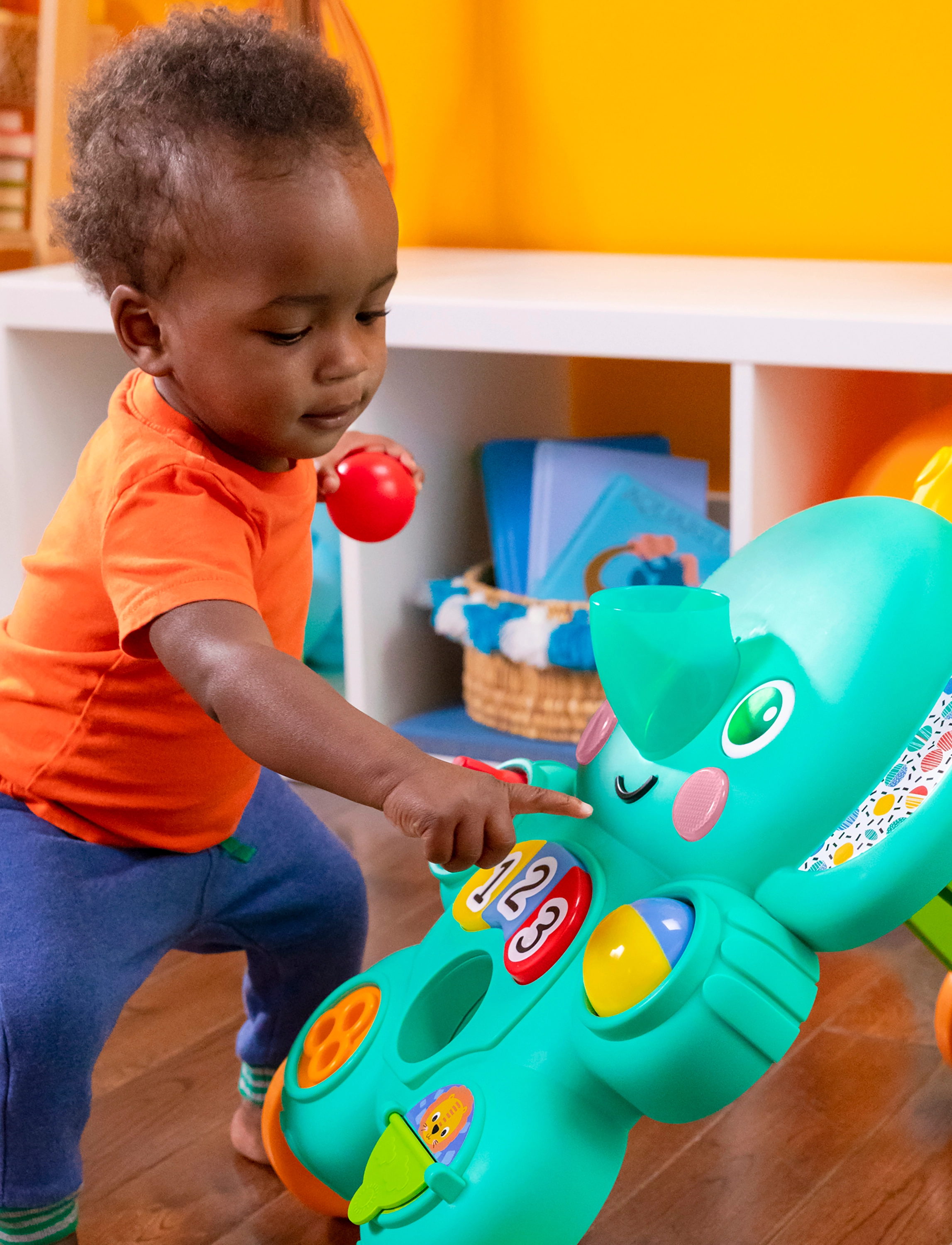 Bright Starts - 2-i-1 aktivitetsgåvogn med bolde, Stroll 'n Roll™ - gåstolar - multi coloured - 5
