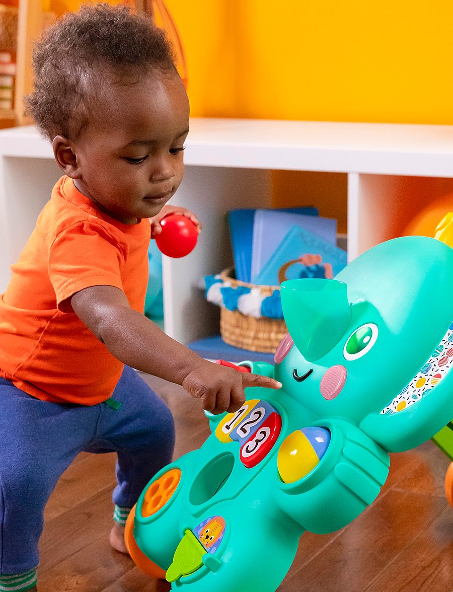 Bright Starts - 2-i-1 aktivitetsgåvogn med bolde, Stroll 'n Roll™ - työnnettävät tuolit - multi coloured - 5