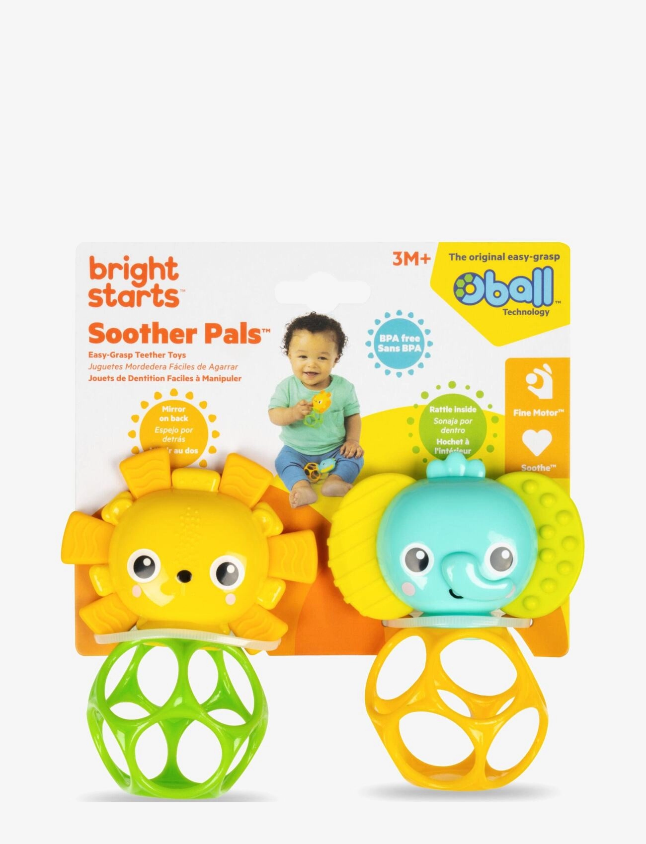 Bright Starts - Oball-bidering 2-pak - alhaisimmat hinnat - multi coloured - 1