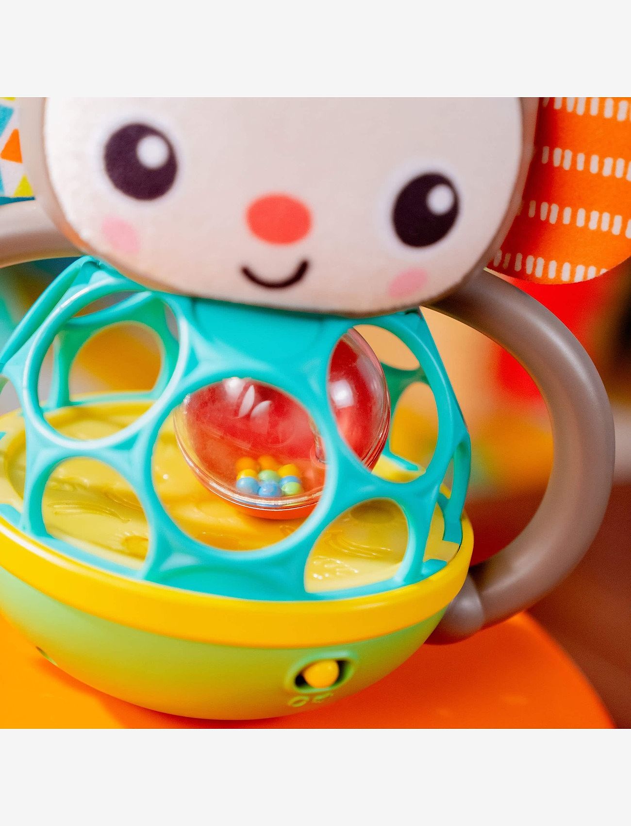 Bright Starts - Haps' og ryst - Abe-Oball - interaktivt legetøj - multi coloured - 1