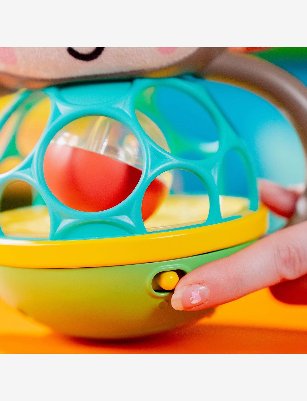 Bright Starts - Haps' og ryst - Abe-Oball - interaktivt legetøj - multi coloured - 2