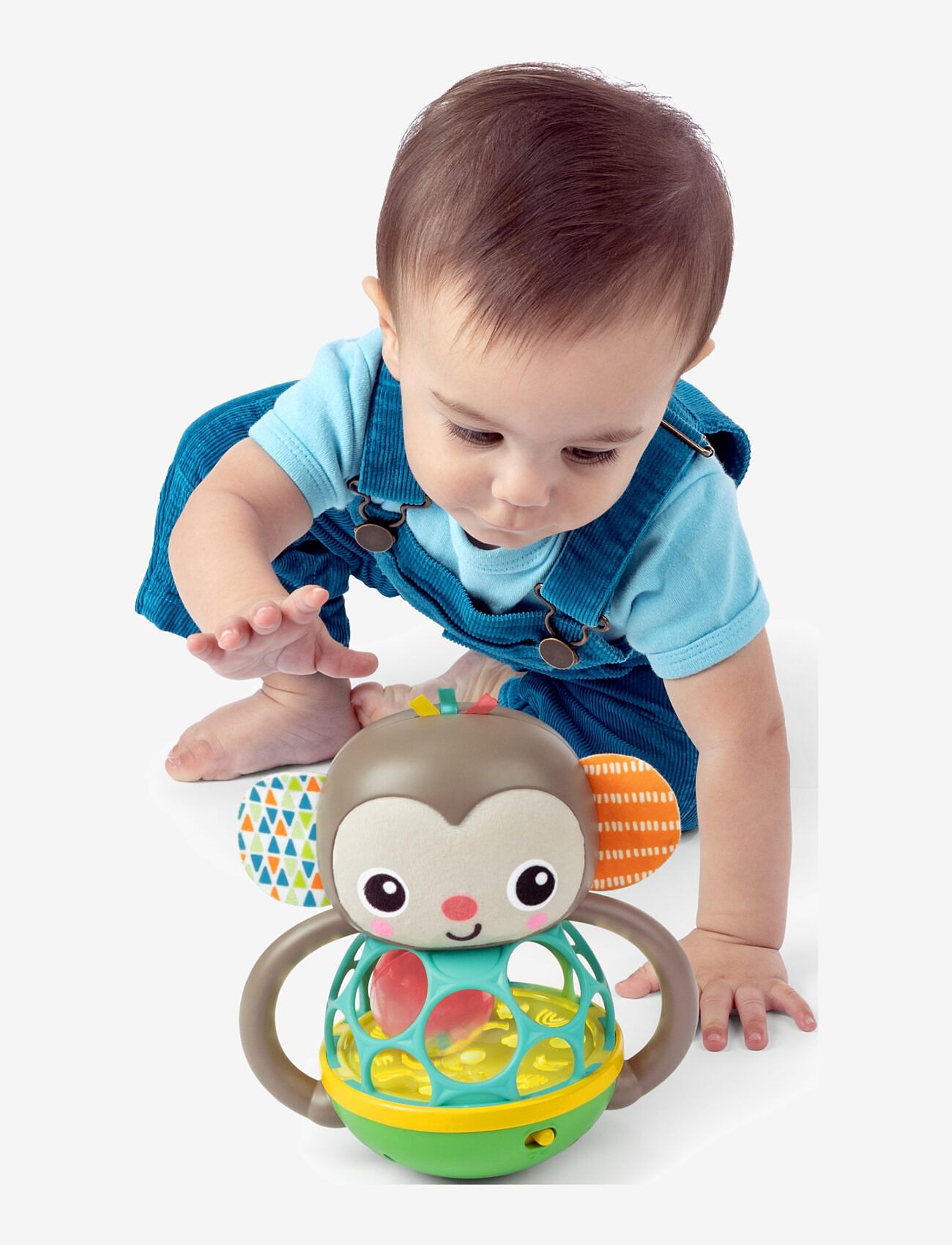 Bright Starts - Haps' og ryst - Abe-Oball - interaktivt legetøj - multi coloured - 3