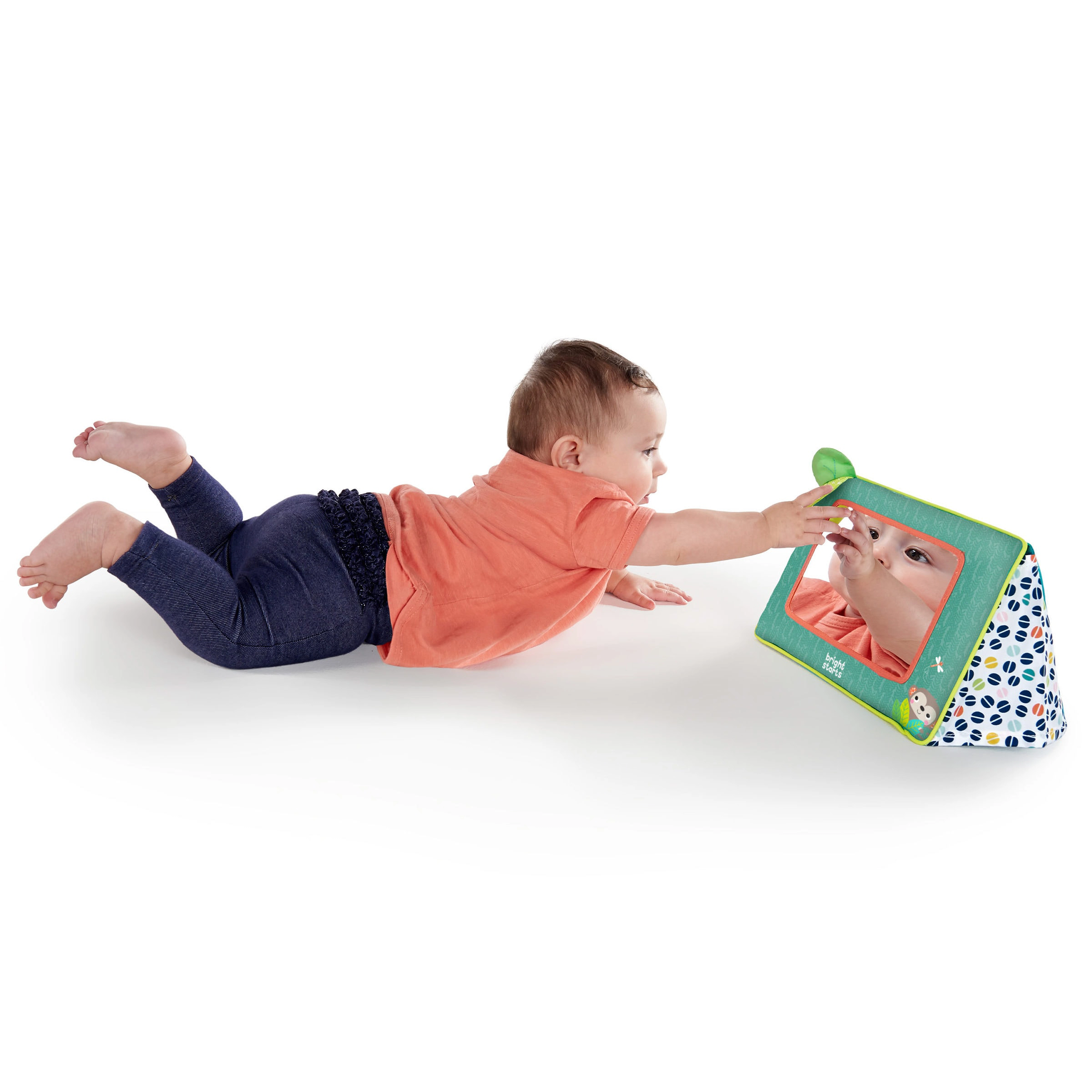 Bright Starts Safari Spejl, One Size, Green, Educational Legetøj > Activity Legetøj, Børn