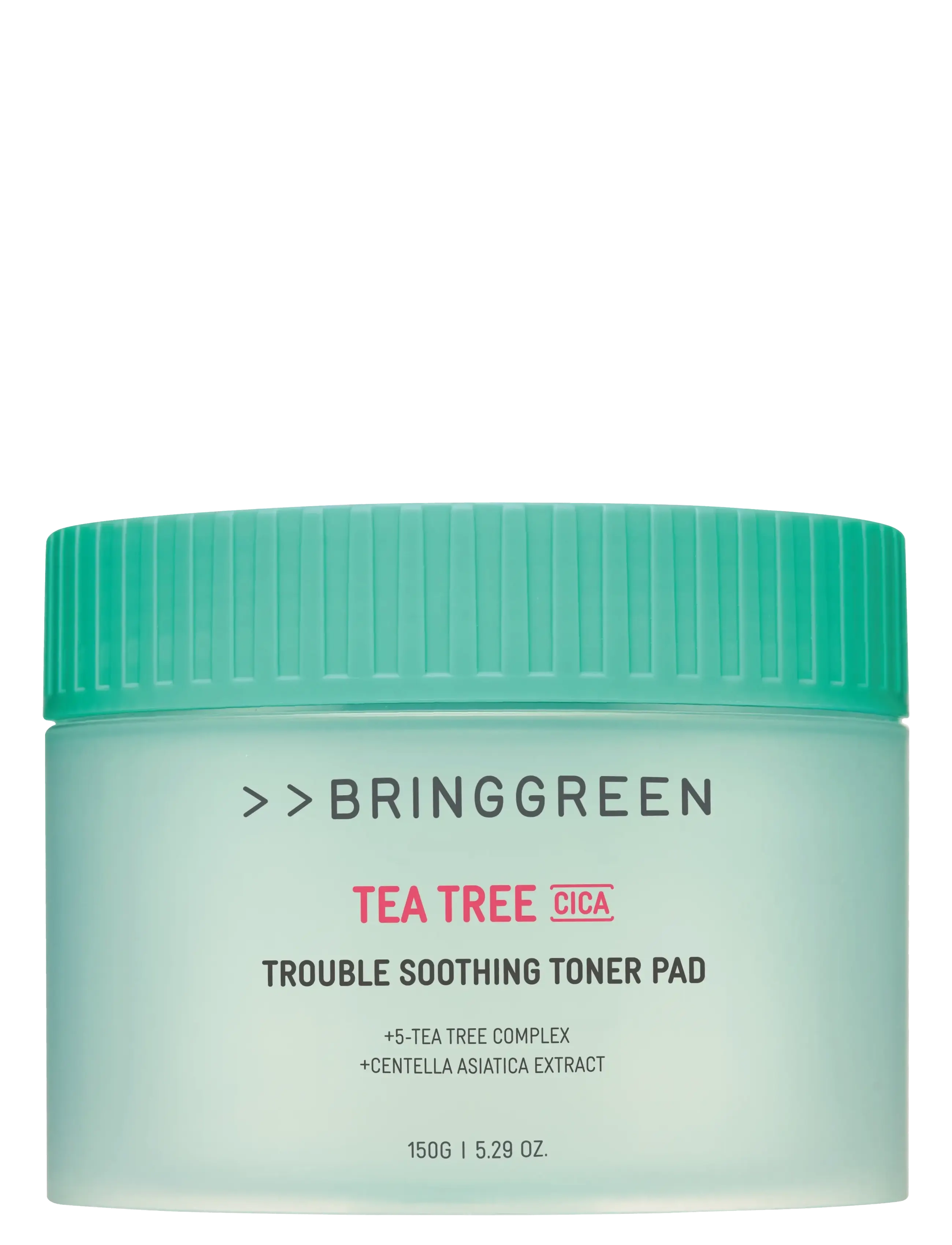 BRINGGREEN Bringgreen Tea Tree Cica Trouble Soothing Toner Pad 90Ea, 90 EA, Nude, Toners > Toner Pads, Dame