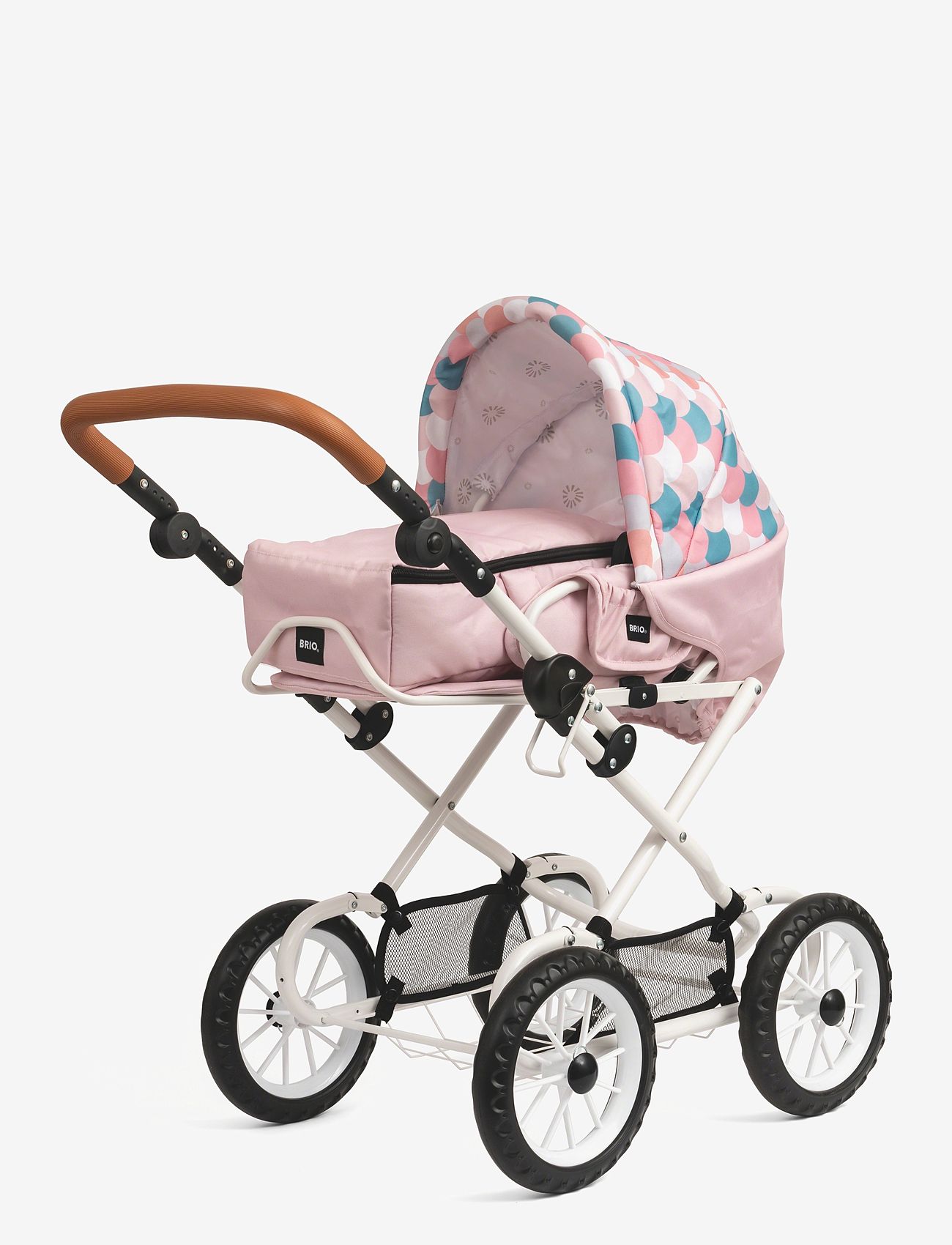 BRIO - BRIO Kombi dukkevogn, dråbemønster, pink - dukkevogne - multi coloured - 0