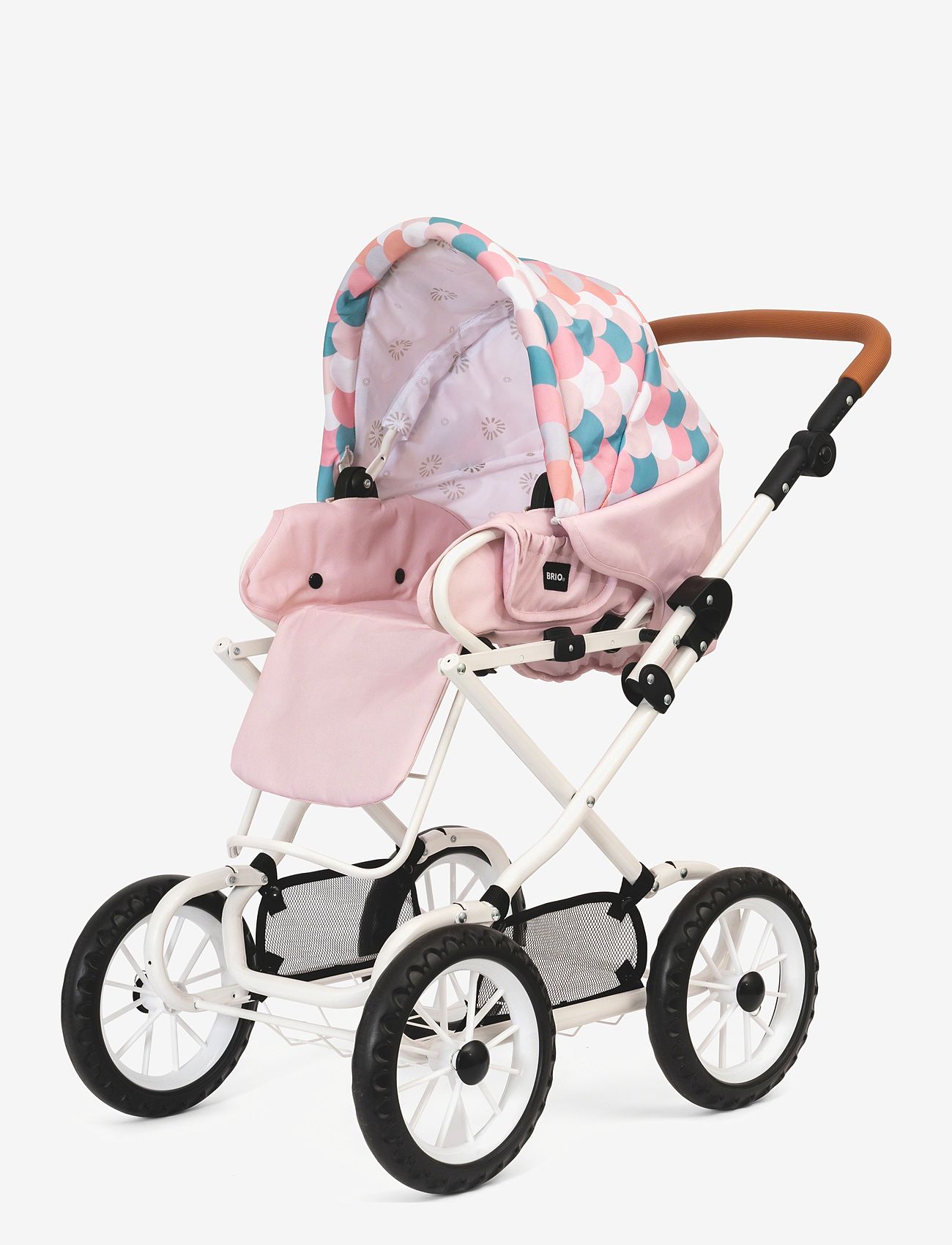 BRIO - BRIO Kombi dukkevogn, dråbemønster, pink - dukkevogne - multi coloured - 4