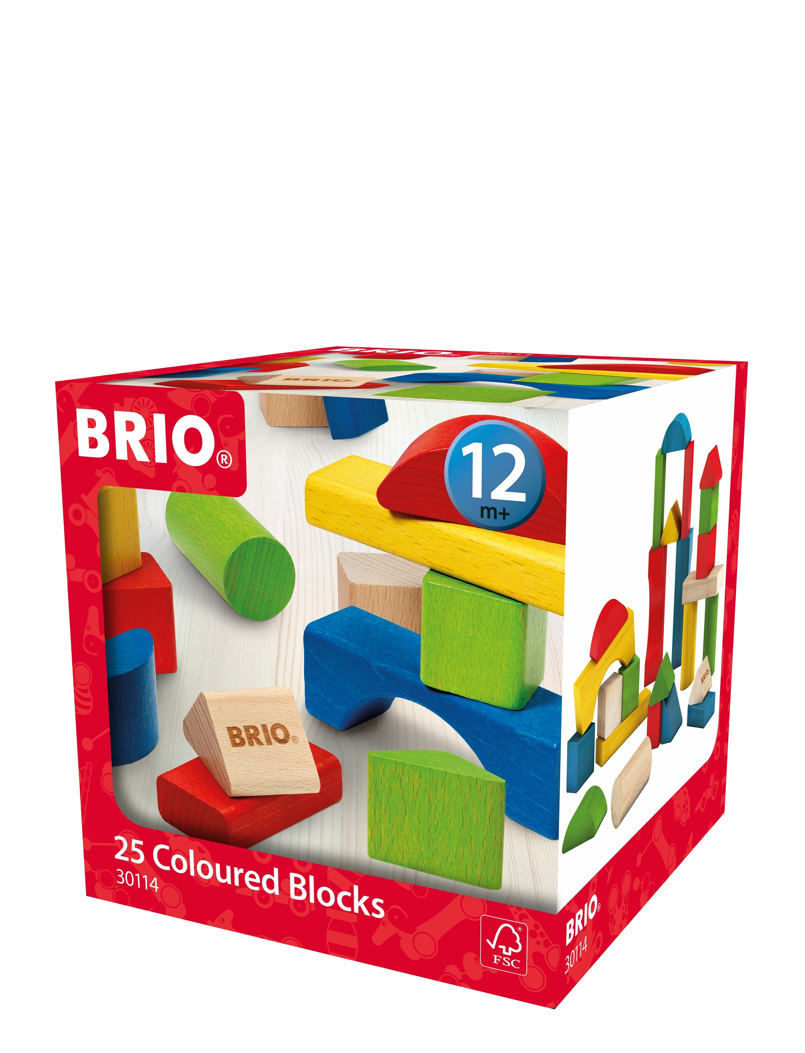 BRIO - 25 Coloured Blocks - byggklossar - multi coloured - 1