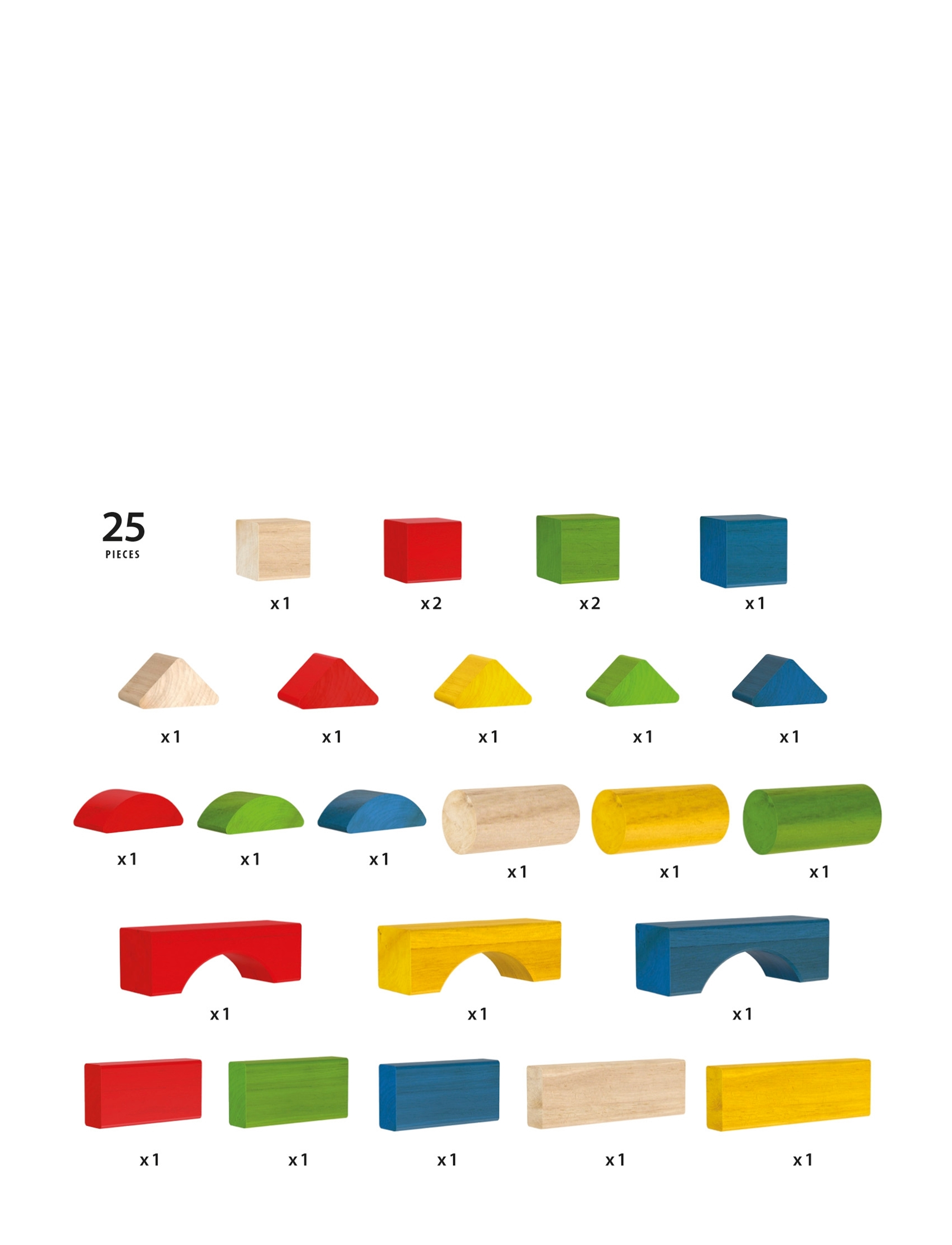 BRIO - 25 Coloured Blocks - byggklossar - multi coloured - 2