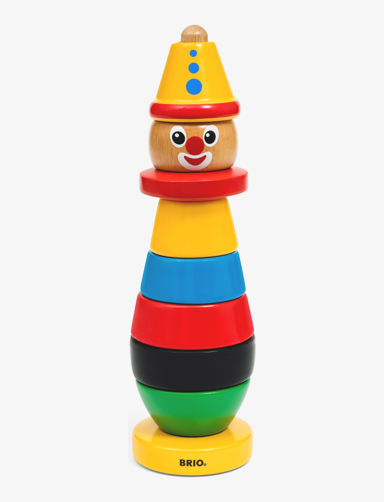 BRIO 30120 Klovn, Børn, Stackable Blocks, Multi/mønstret, Str: ONE SIZE