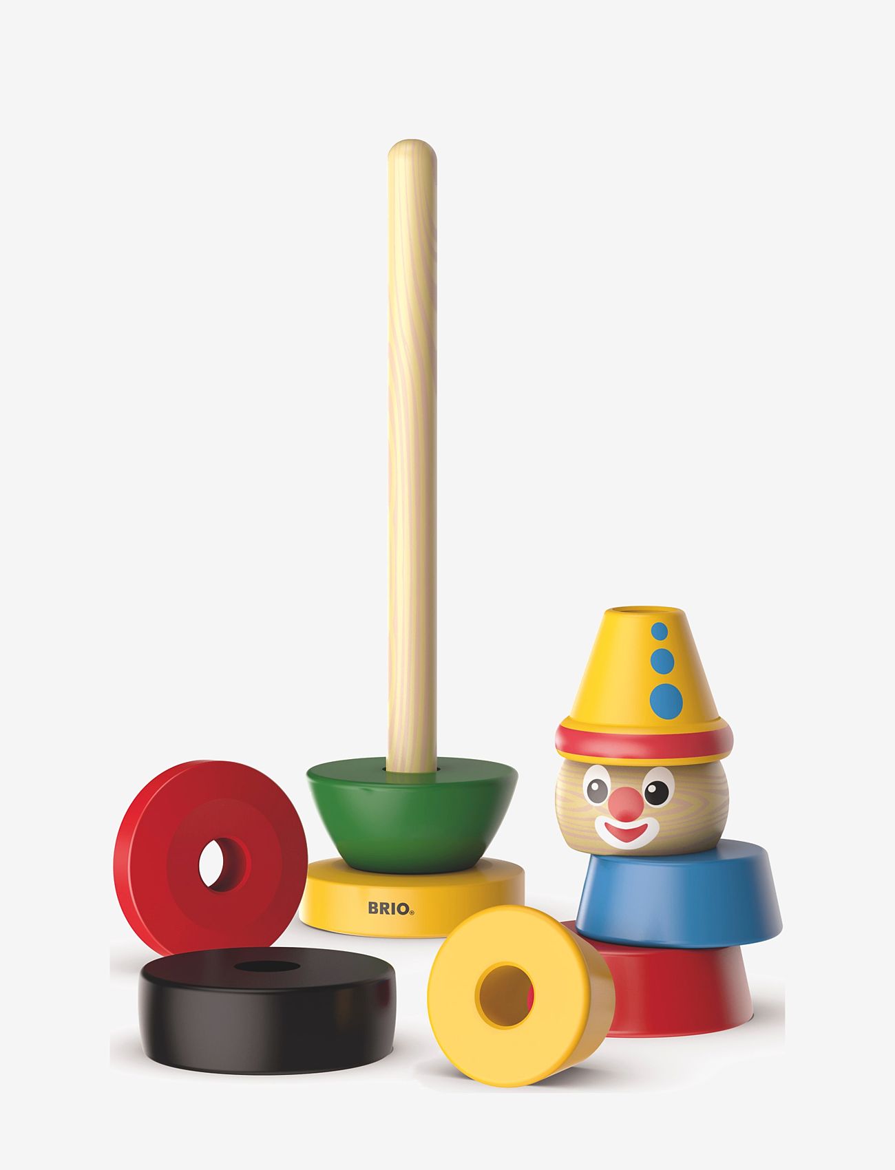BRIO - Clown - stackable blocks - multi coloured - 1