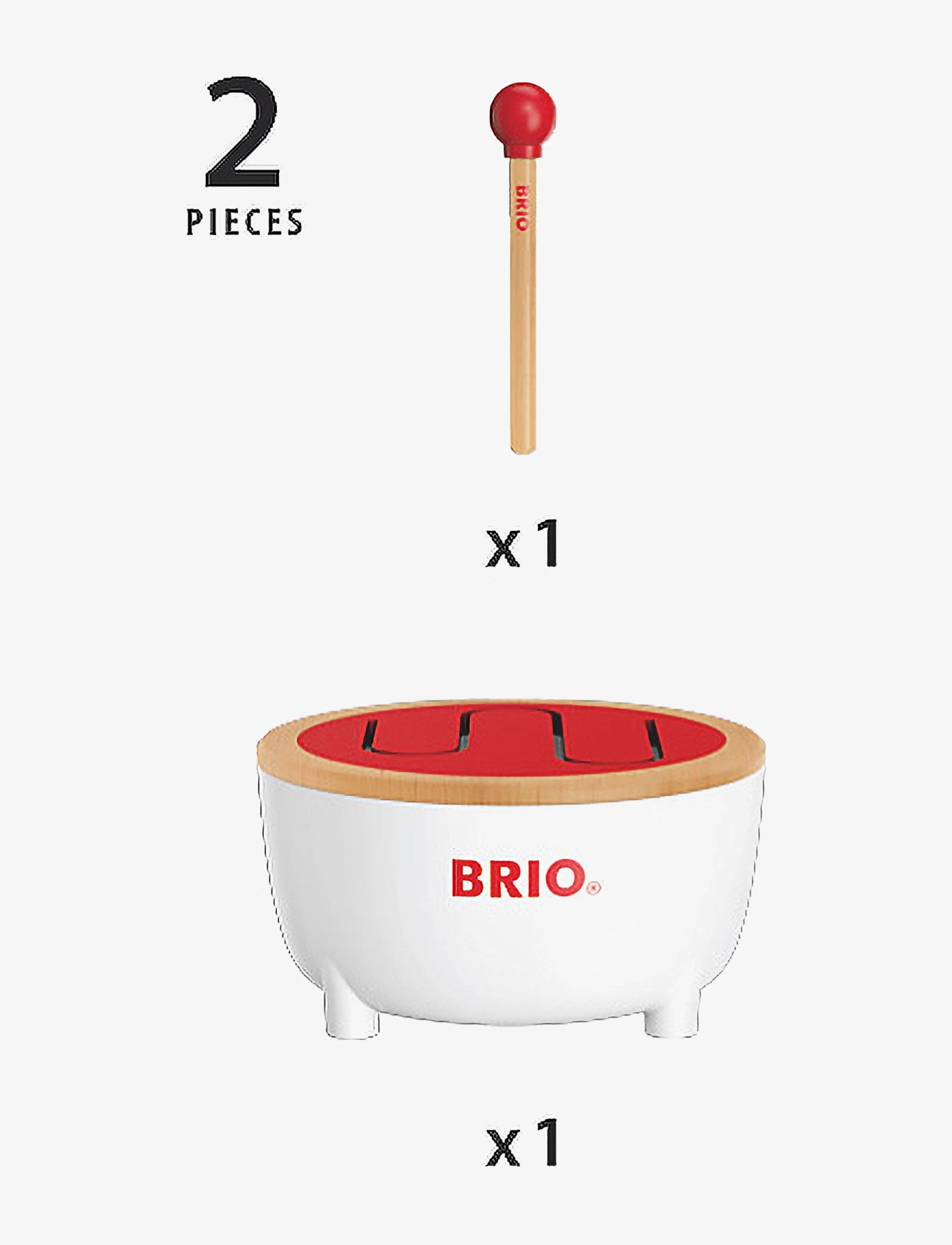 BRIO - BRIO 30181 Tromme - musikinstrumenter - multi coloured - 2