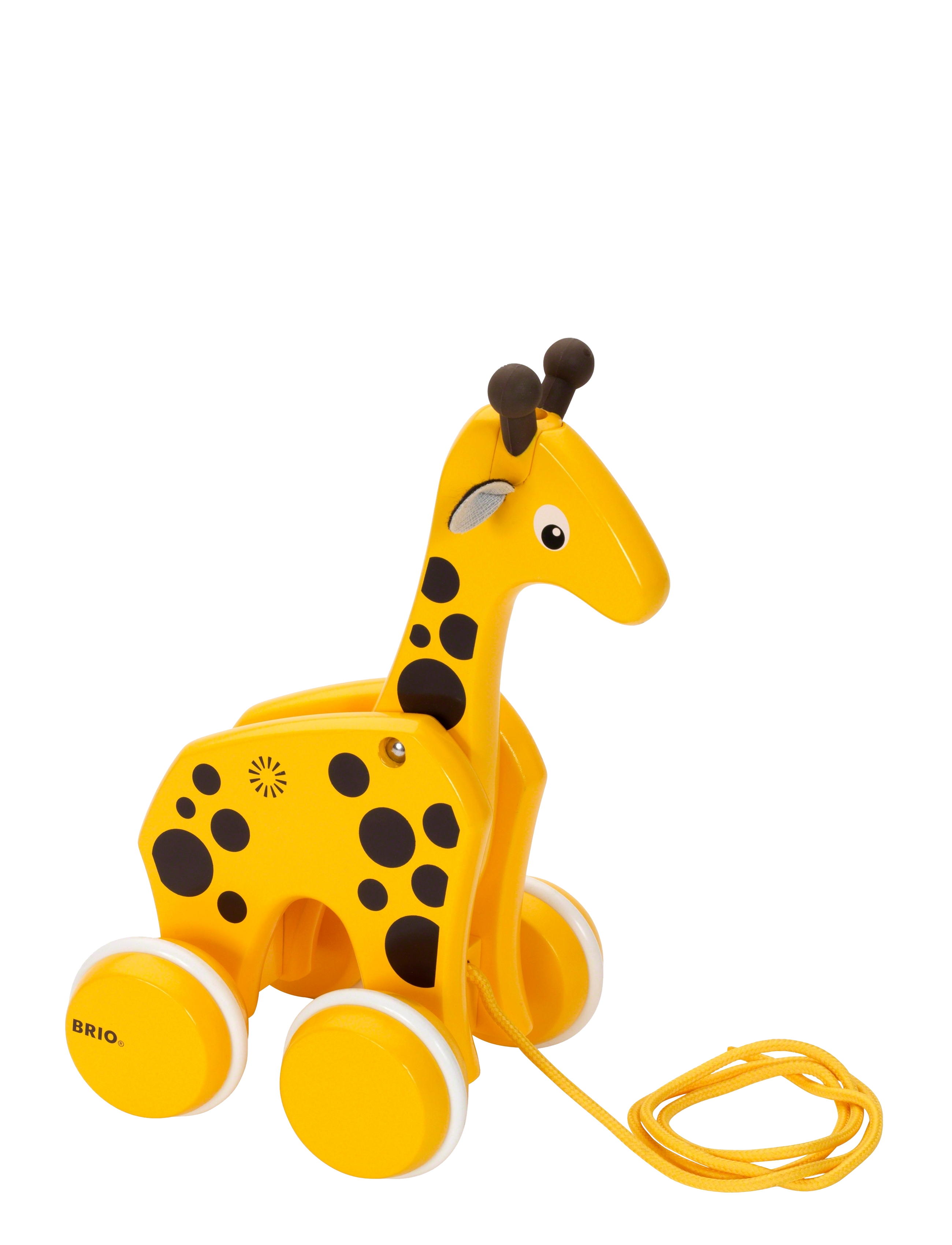 BRIO Brio 30200 Giraf, Pull Along, One Size, Yellow, Baby Legetøj > Pull Along Legetøj, Børn