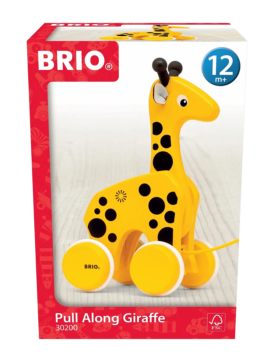 BRIO - BRIO 30200 Giraf, Pull along - træklegetøj - multi coloured - 1