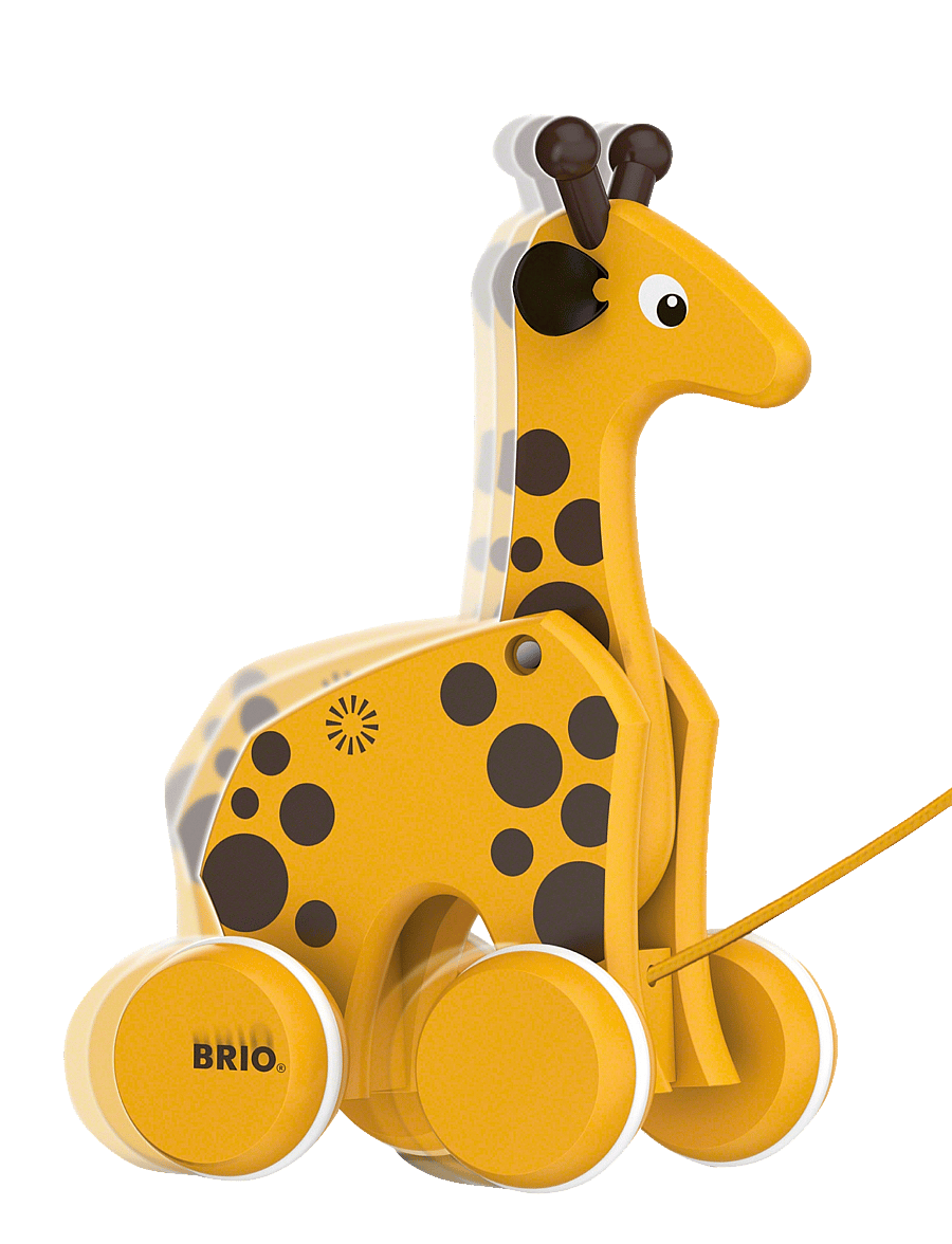 BRIO - BRIO 30200 Giraf, Pull along - træklegetøj - multi coloured - 2