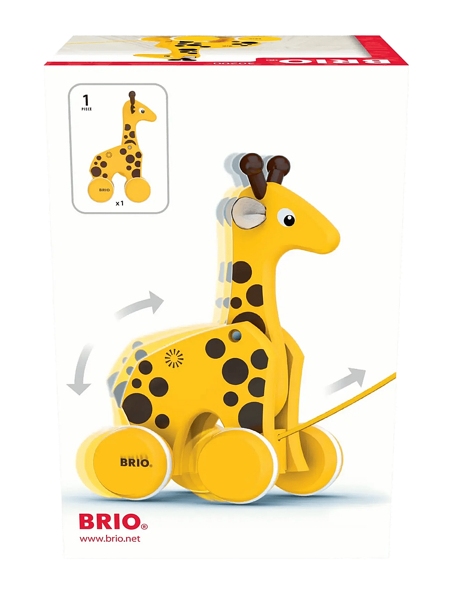 BRIO - BRIO 30200 Giraf, Pull along - træklegetøj - multi coloured - 3