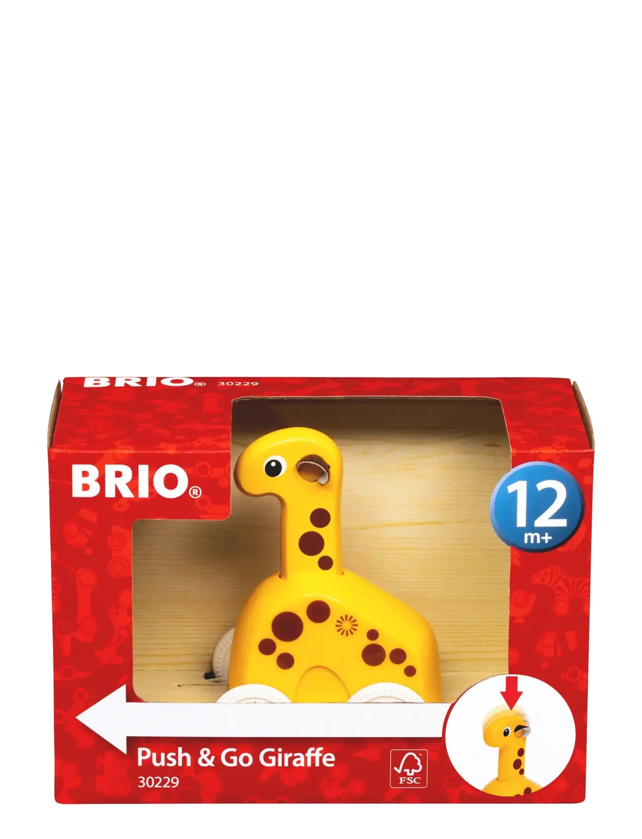 BRIO - BRIO 30229 Push & Go Giraf - interaktivt legetøj - multi coloured - 5