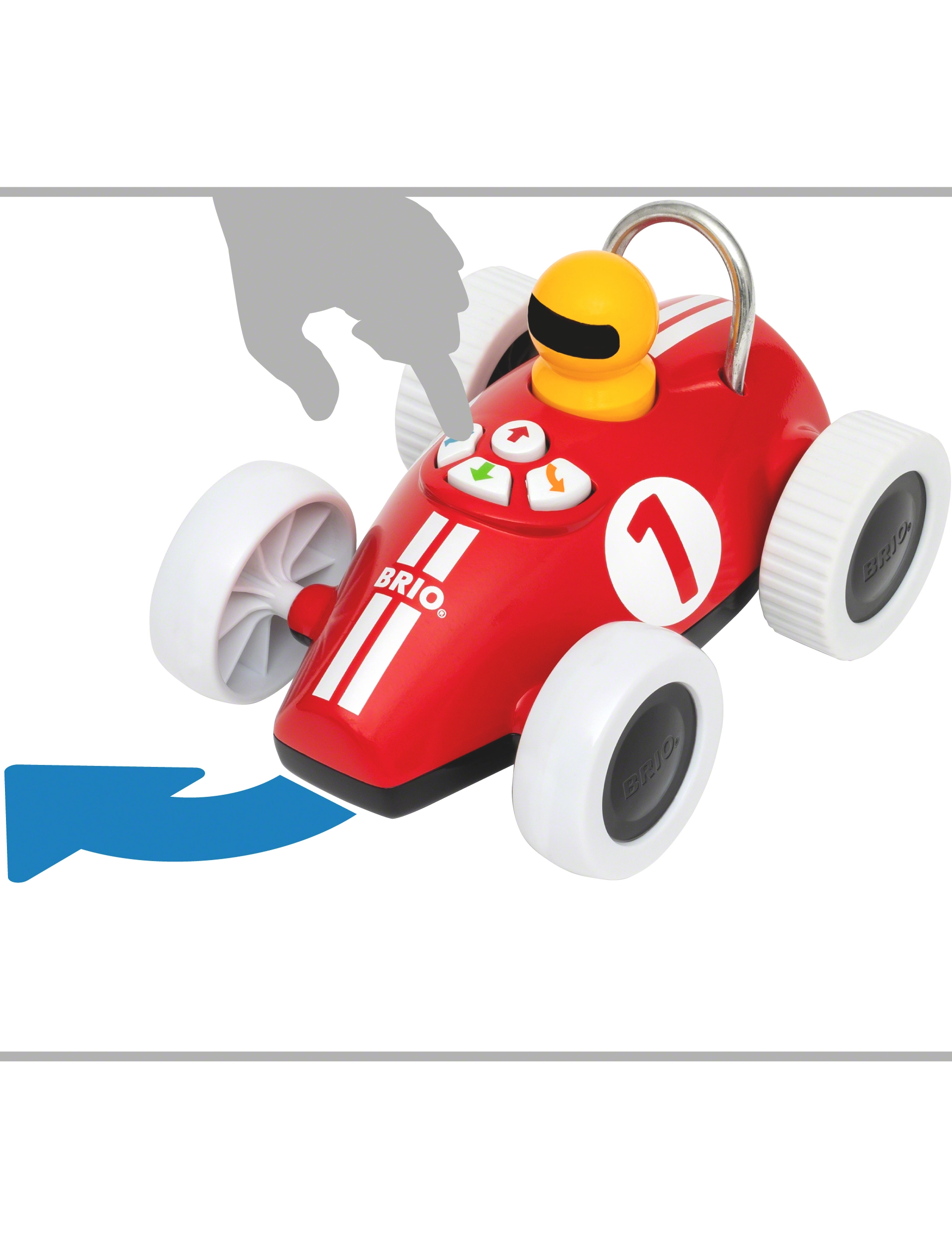 BRIO Brio 30234 Leg Og Lær Action Racerbil, One Size, Red, Legetøjsbiler Og -Køretøjer > Legetøjsbiler, Børn
