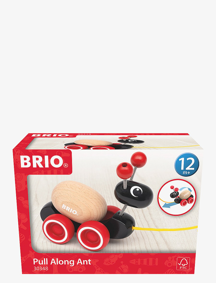 BRIO - Pull Along Myre - træklegetøj - black - 2