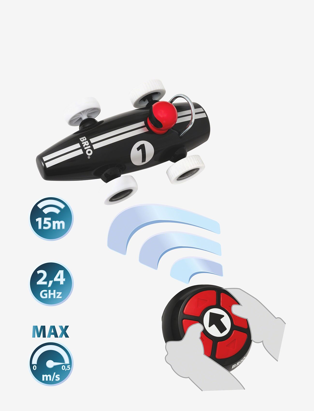 BRIO - BRIO 30408 R/C racerbil* - fødselsdagsgaver - multi coloured - 1