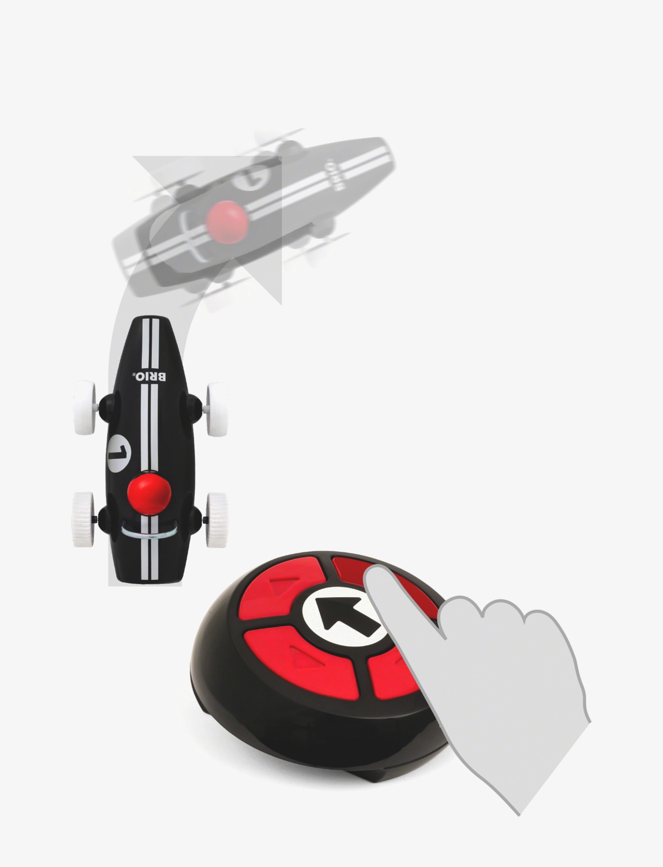 BRIO - R/C Race Car, Black - radiostyrda leksaker - multi coloured - 4