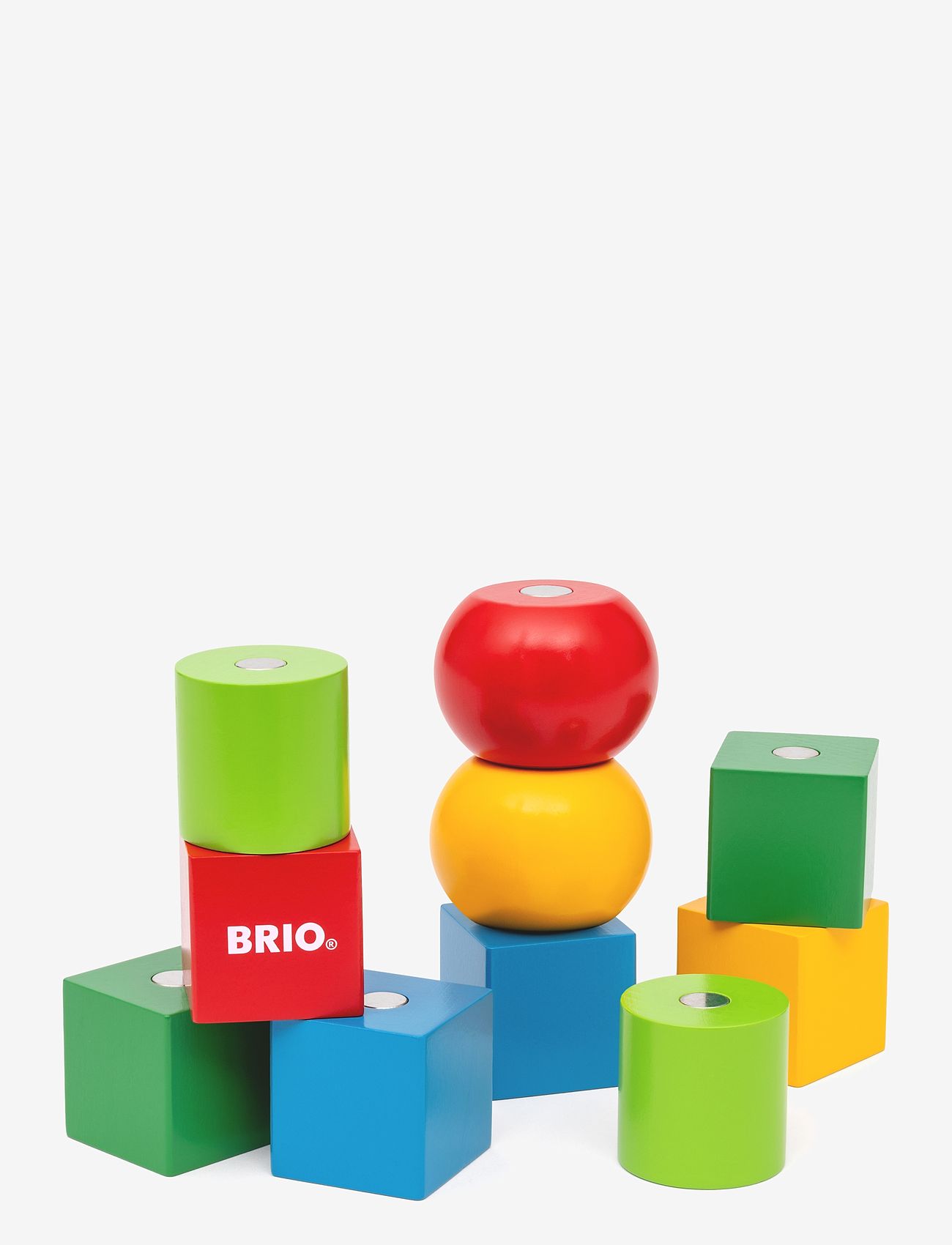 BRIO - Treklosser med magneter - stableklosser - multi coloured - 1