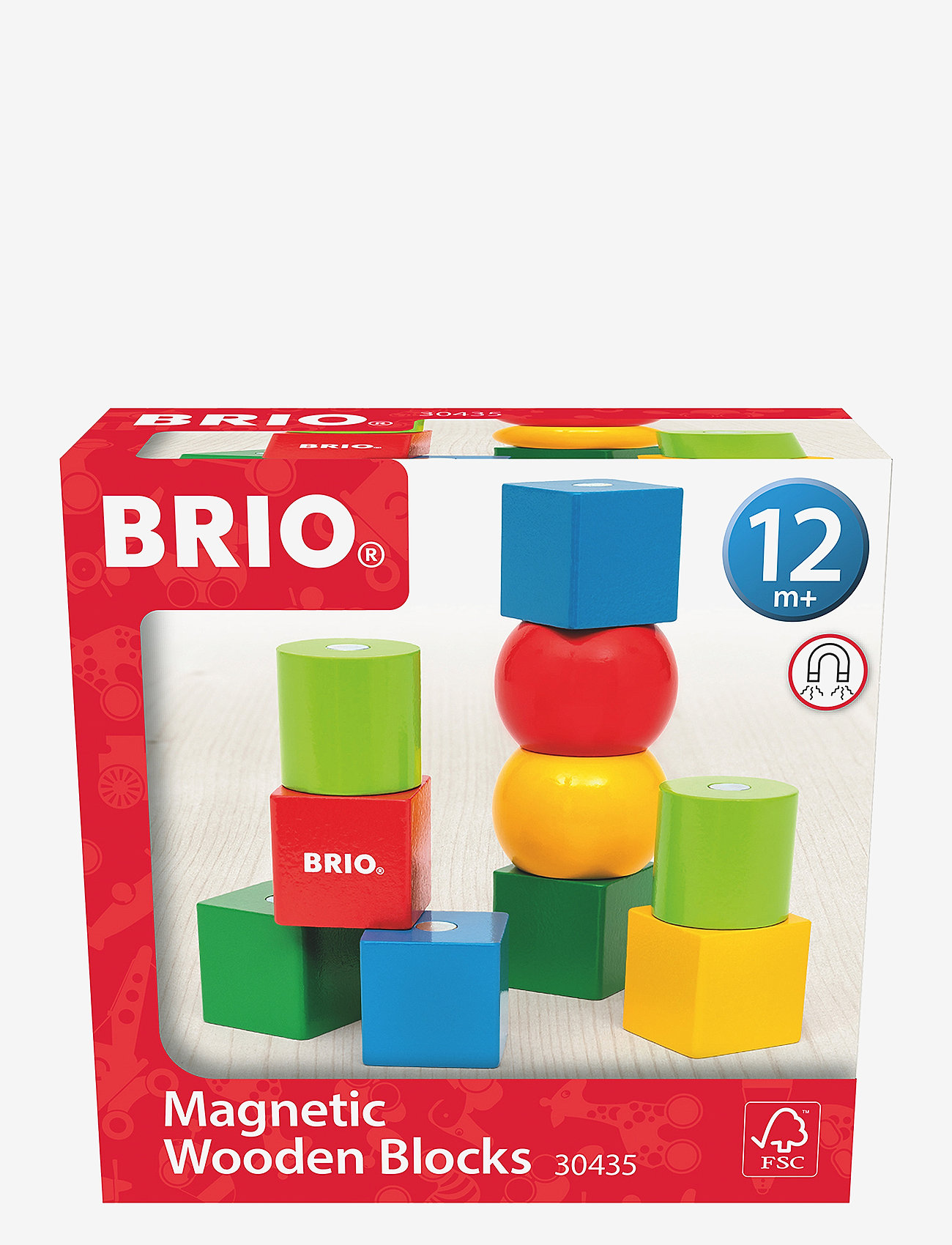 BRIO - Treklosser med magneter - stableklosser - multi coloured - 2