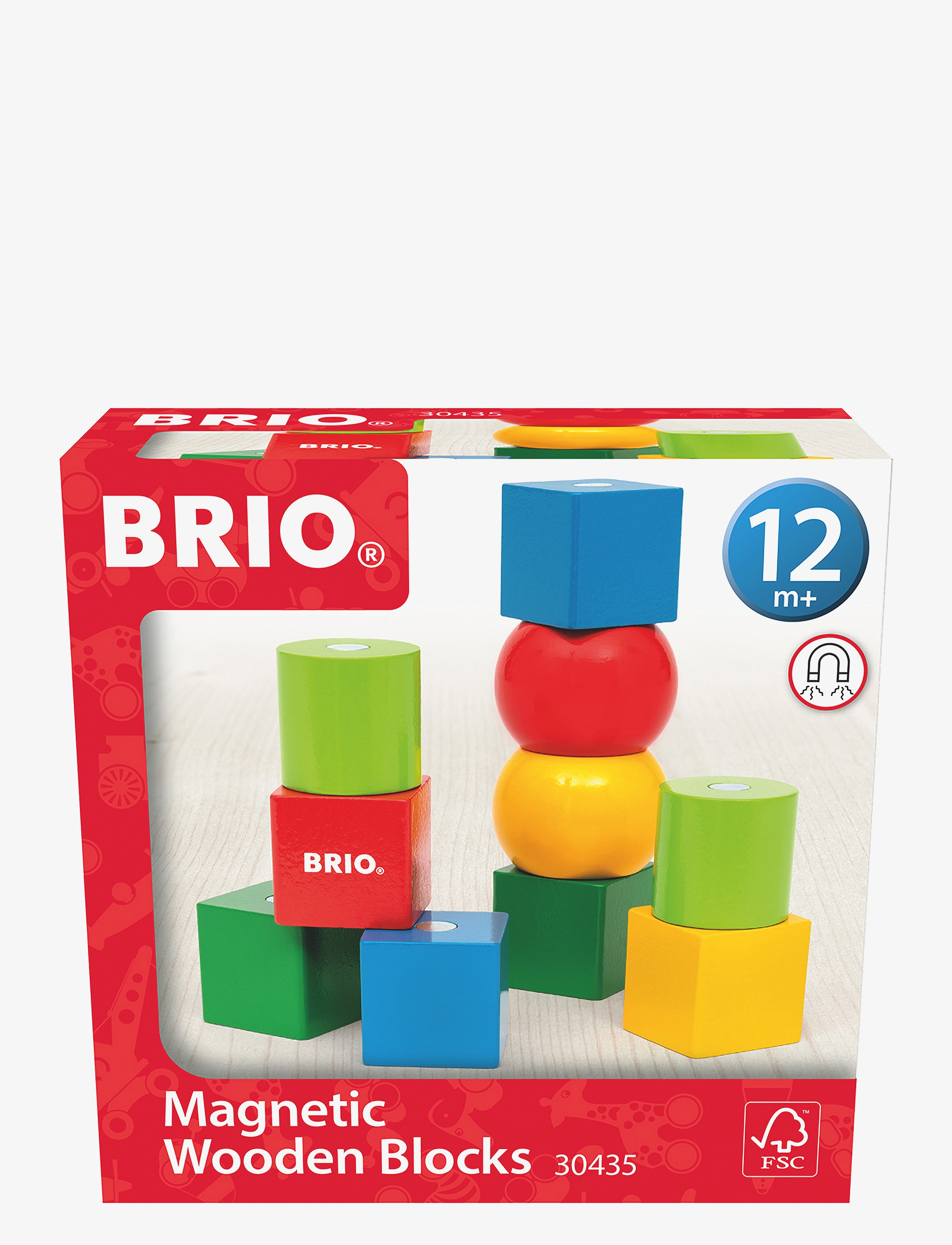 BRIO - Magnetiske træklodser - stapelbare blokk - multi coloured - 2