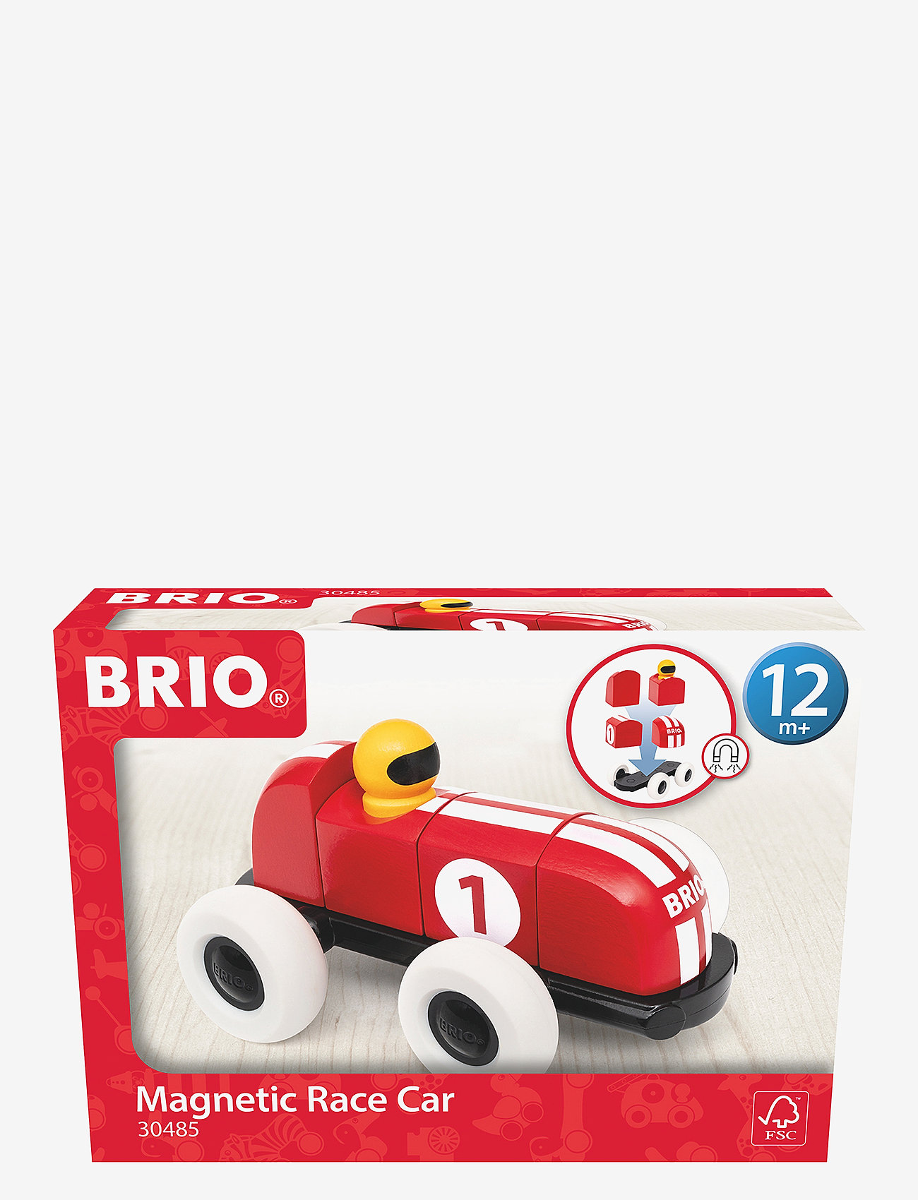 BRIO - Magnetisk racingbil - toy cars - red - 3