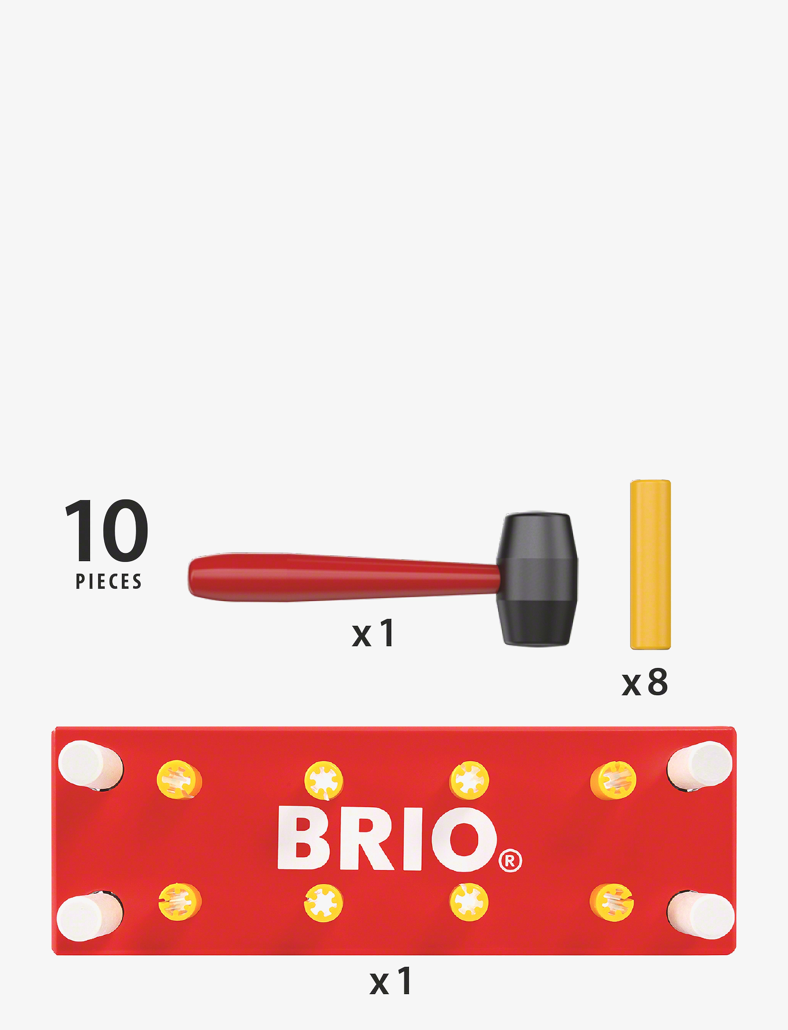 BRIO - BRIO 30525 Hammerbræt, rødt - hammerbrætter - multi coloured - 2