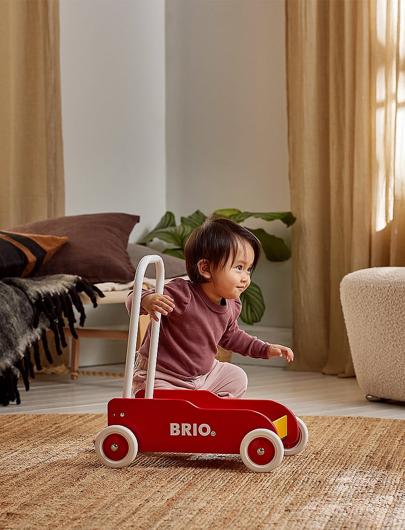 BRIO - Lära Gå Vagn Röd - göngugrindur - multi coloured - 0