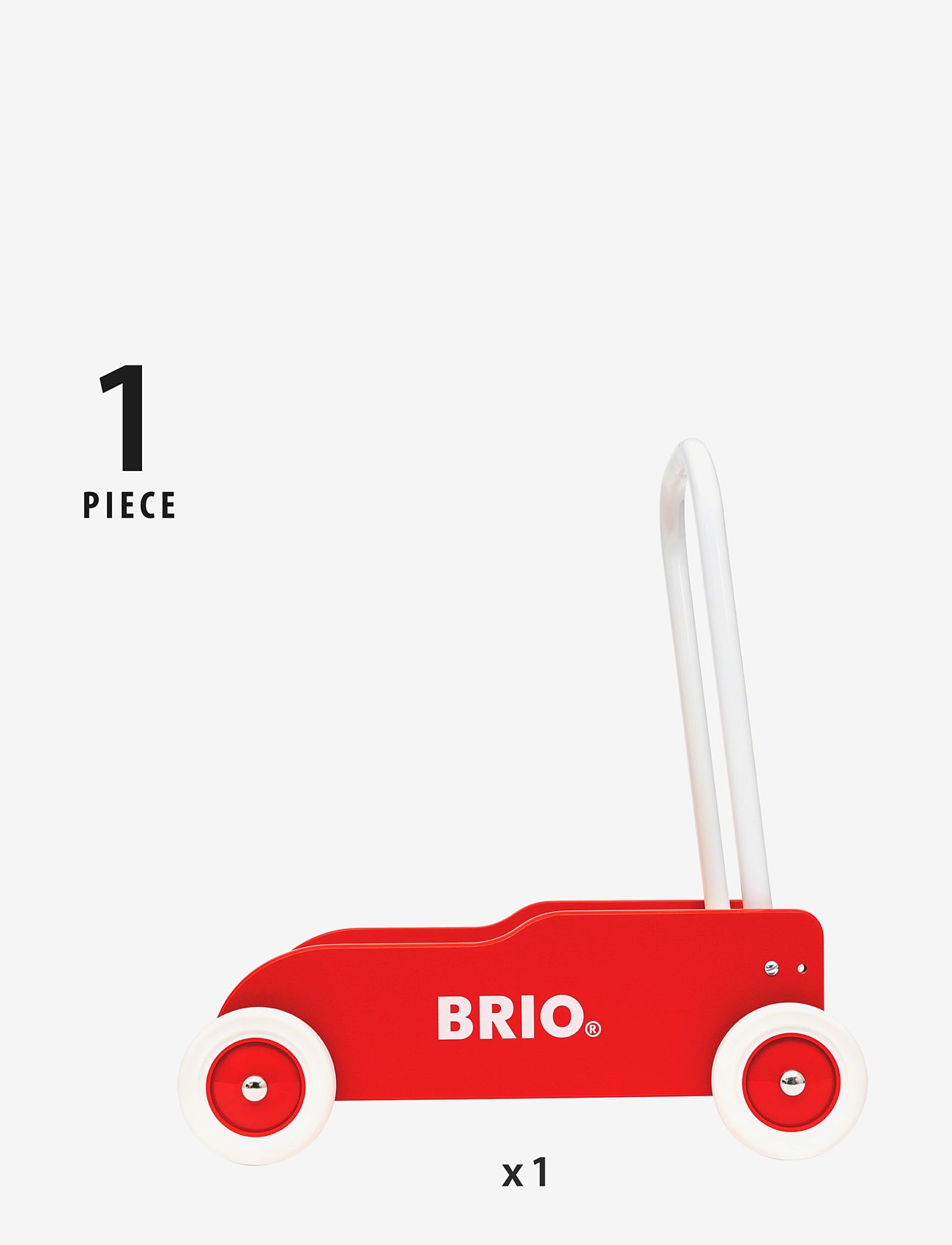 BRIO - BRIO 31350 Lære-gå-vogn, rød-gul - baby walkers - multi coloured - 3