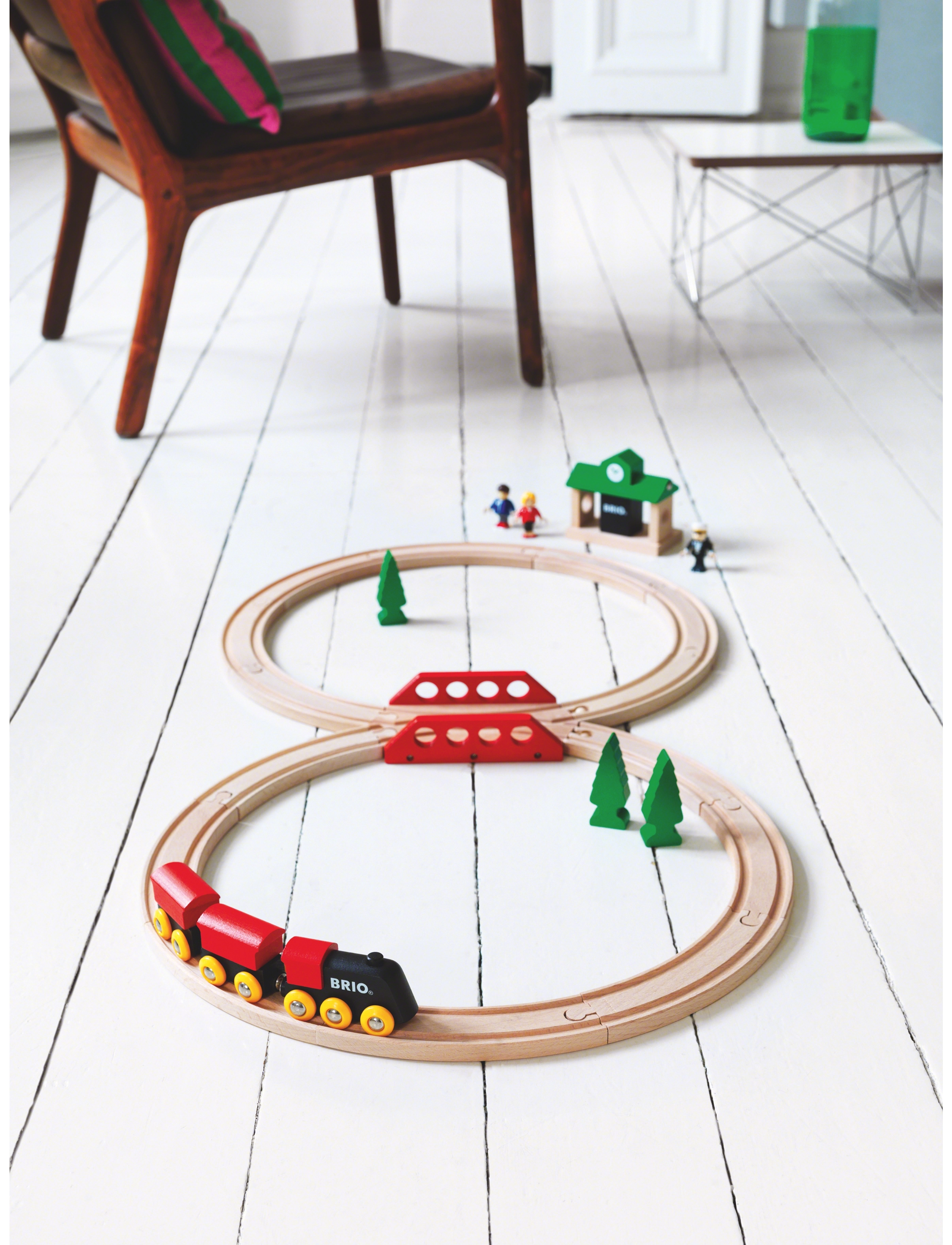 BRIO 33028 Togbane, Klassisk 8-Tals, Børn, Trains, Multi/mønstret, Str: ONE SIZE