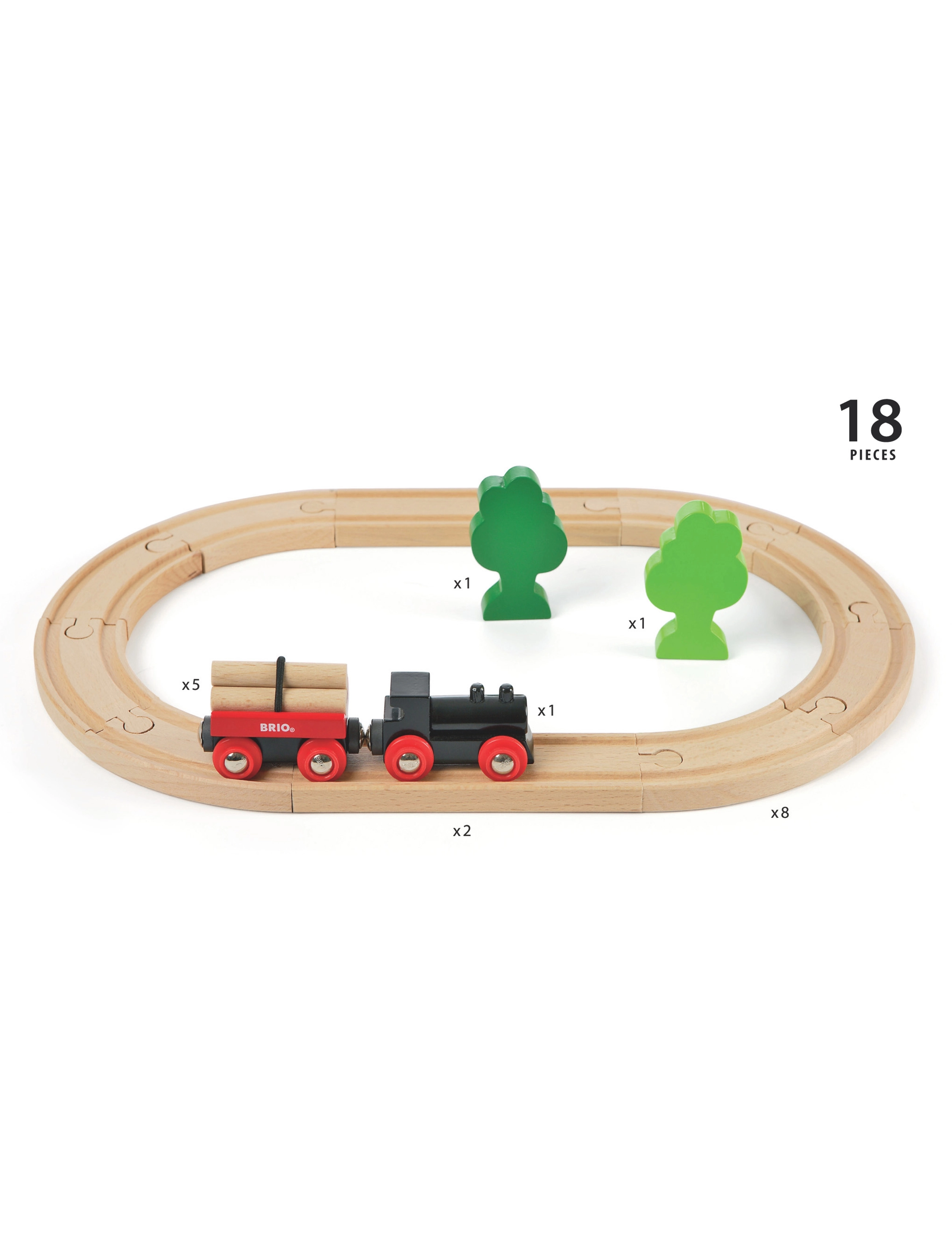 BRIO - Pieni ovaali ratasetti - junat - multi coloured - 4