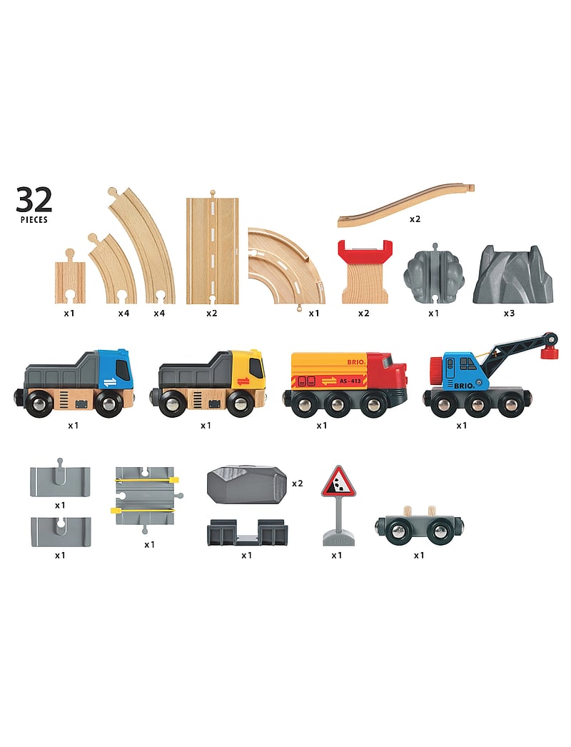 BRIO - R&R Stenbrott Set - vinnubílar - multi coloured - 5